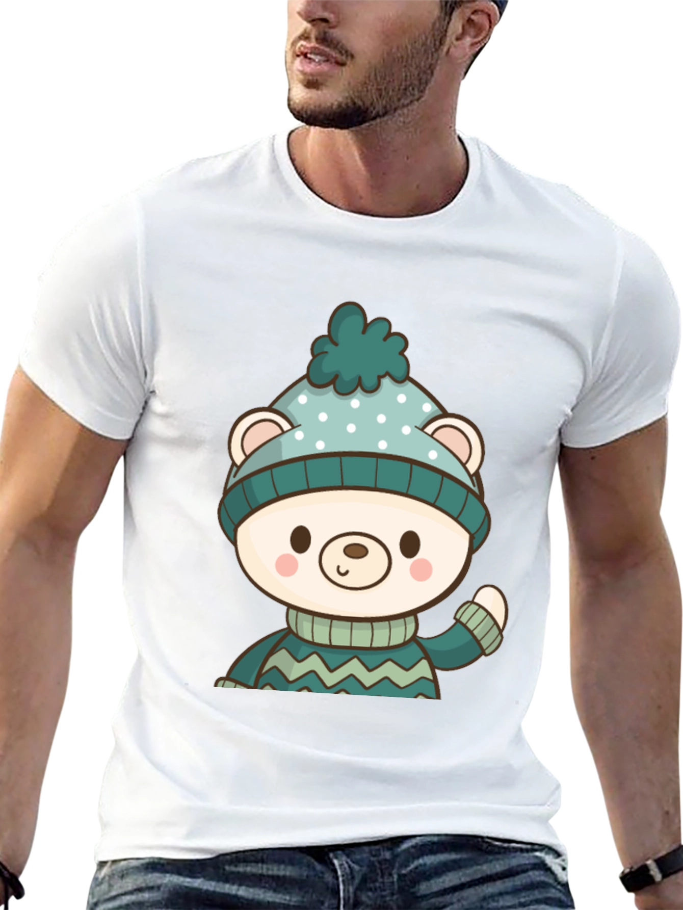 Cute Winter Bear Graphic Tee