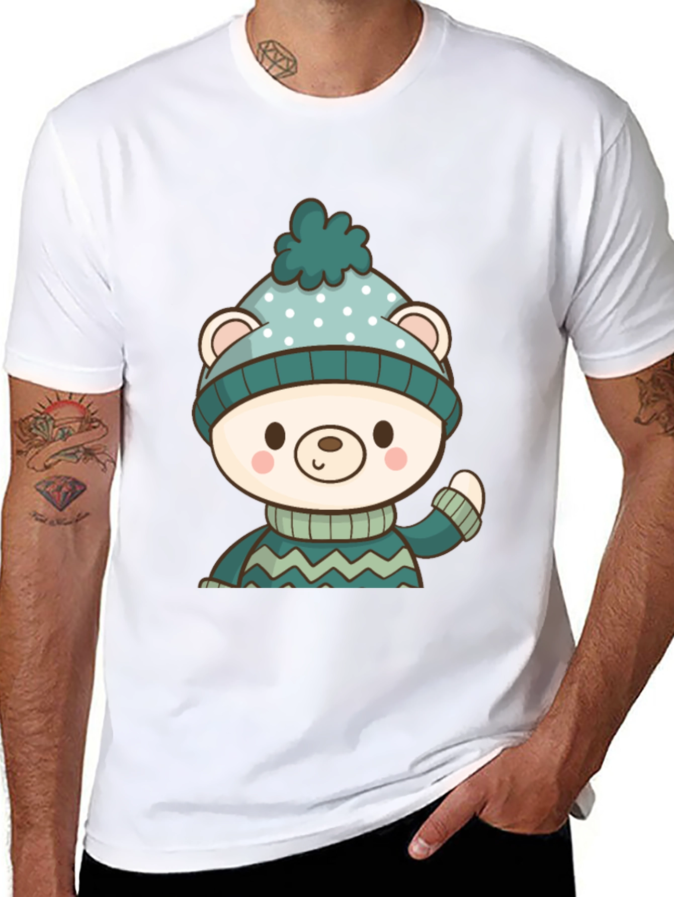Cute Winter Bear Graphic Tee