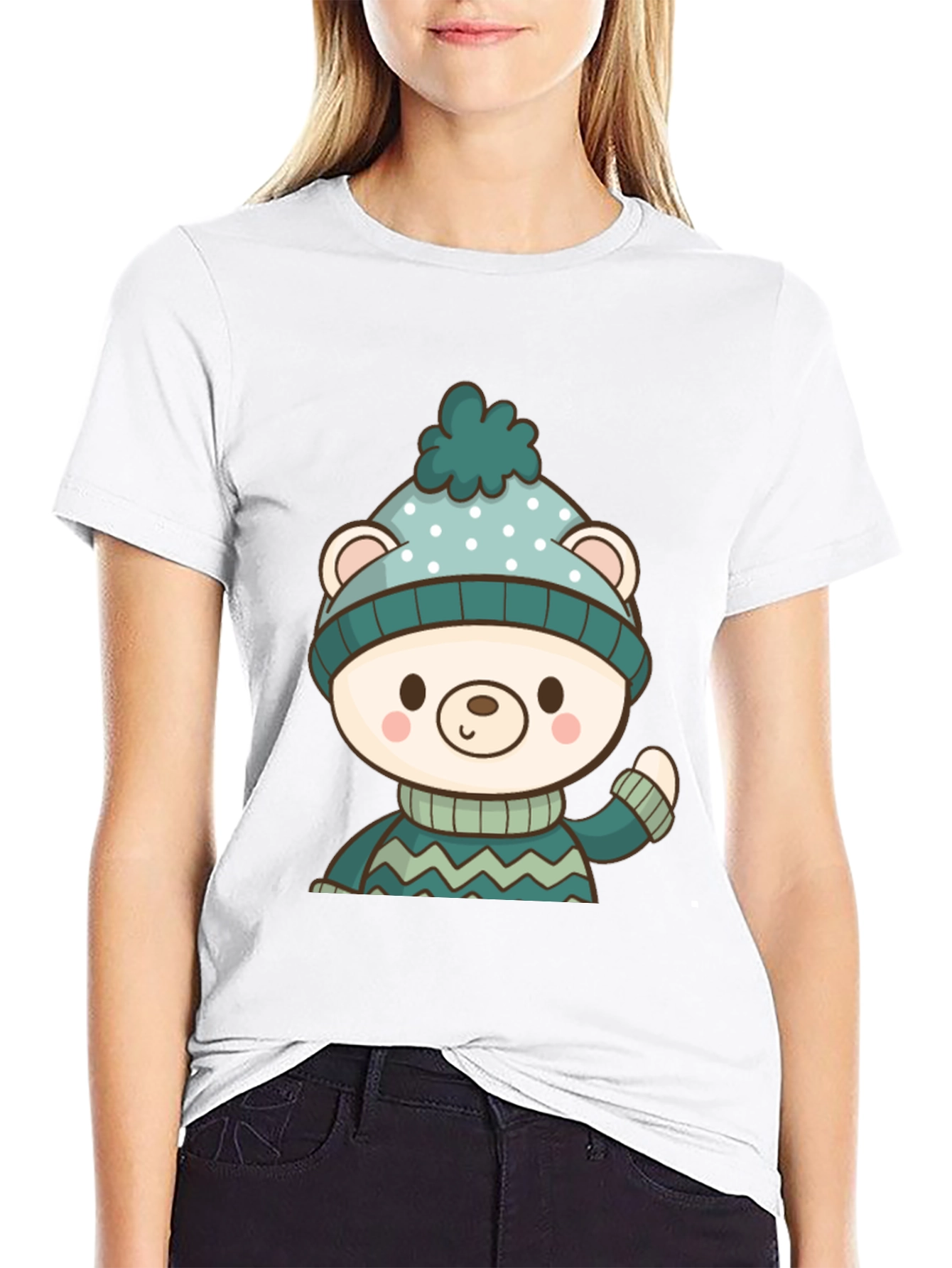 Cute Winter Bear Graphic Tee