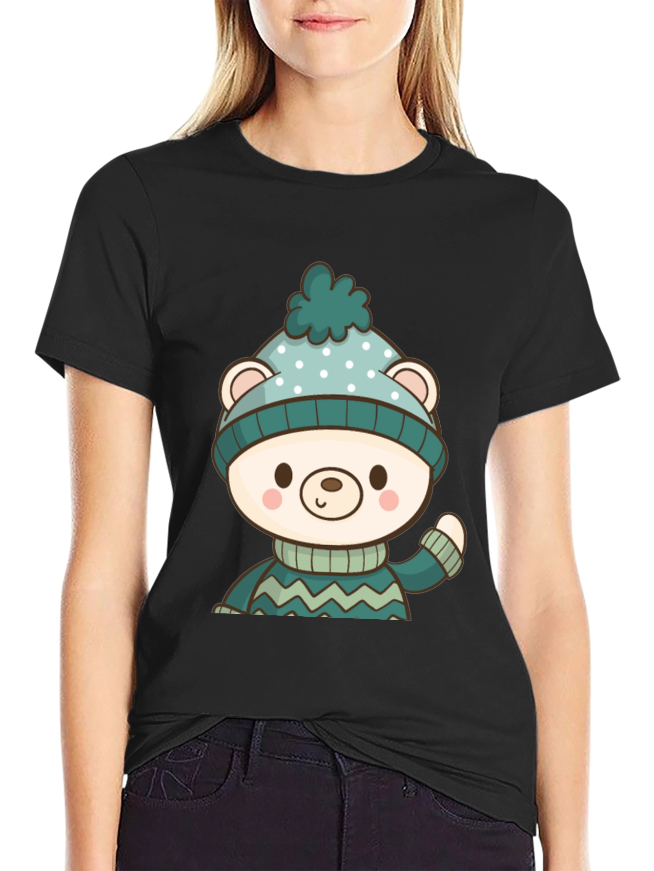 Cute Winter Bear Graphic Tee