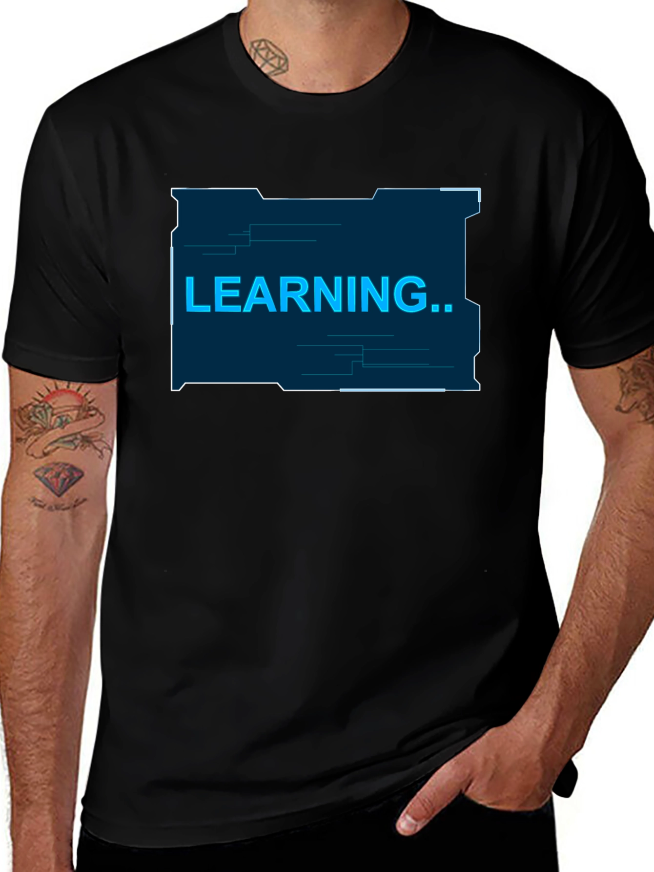 Learning Graphic T-Shirt - Black