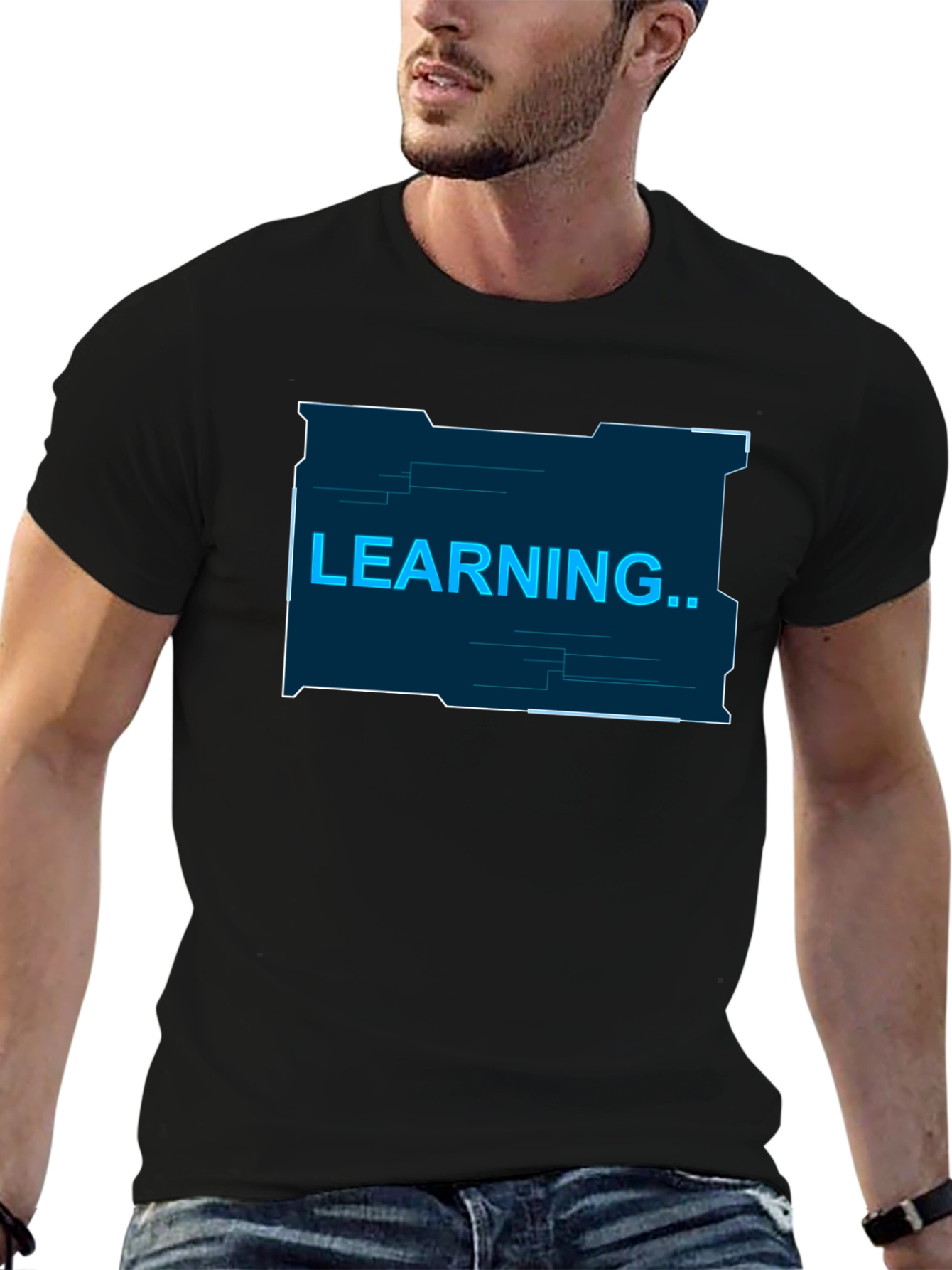 Learning Graphic T-Shirt - Black