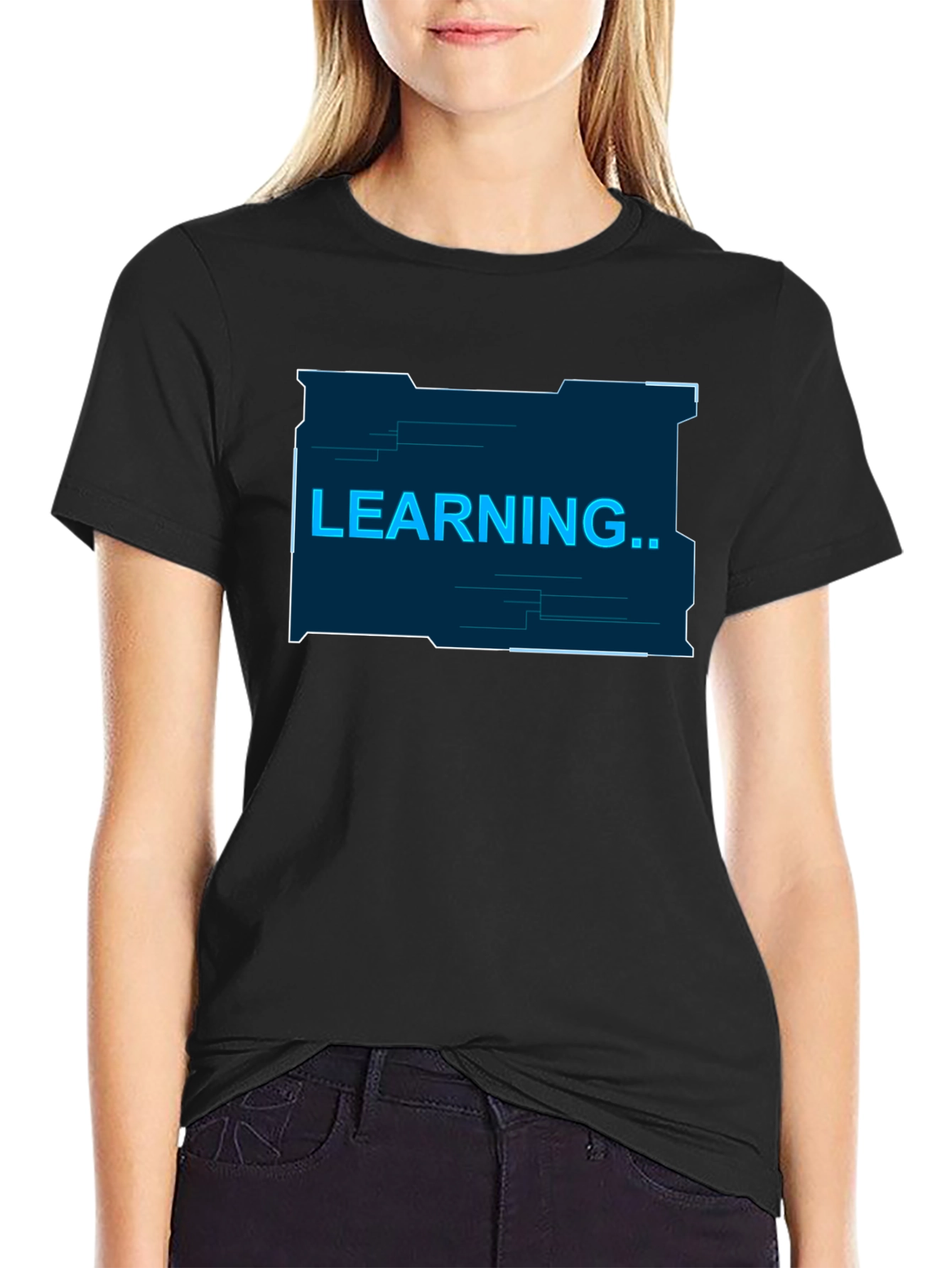 Learning Graphic T-Shirt - Black