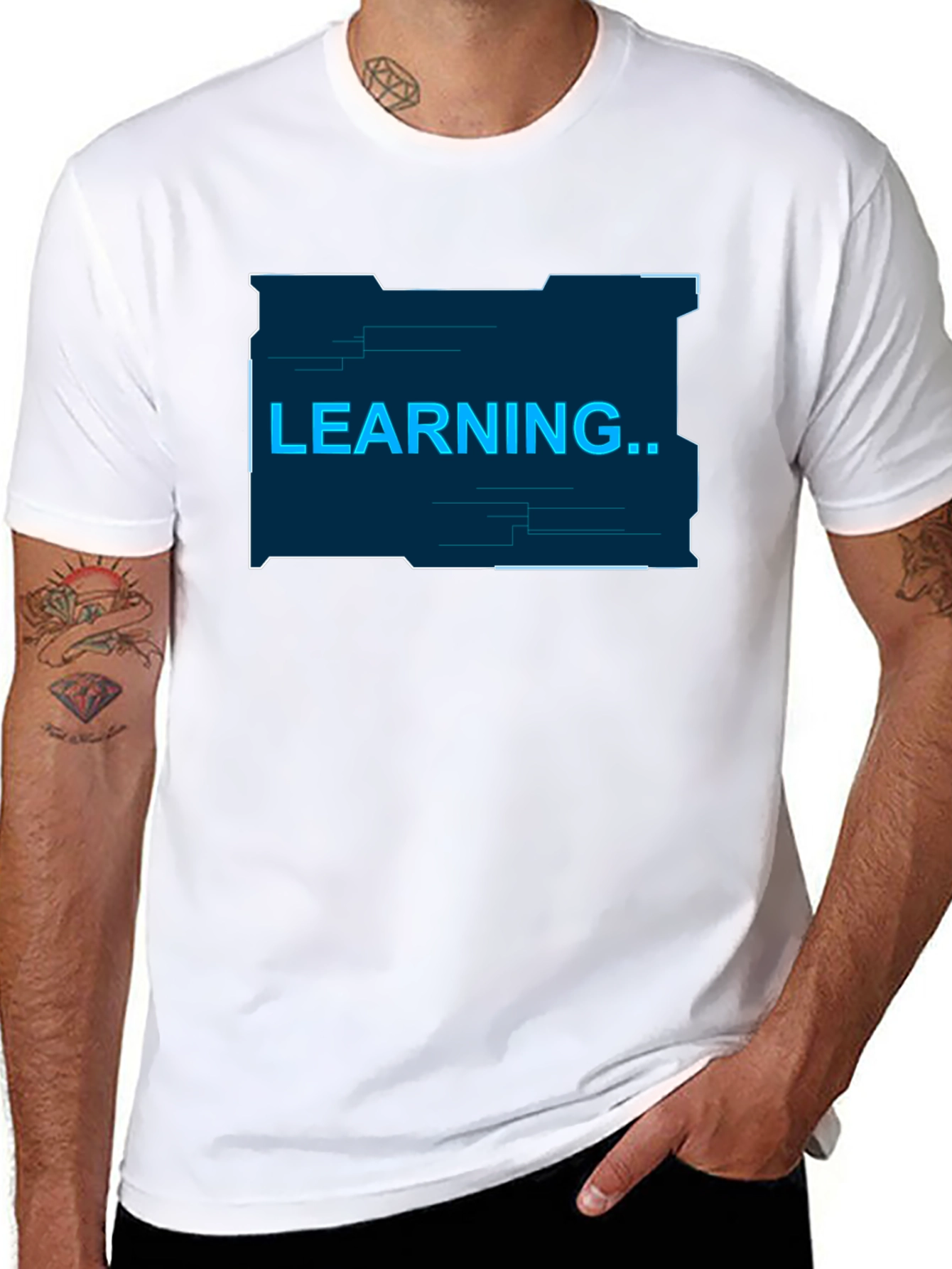 Learning Graphic T-Shirt - Black