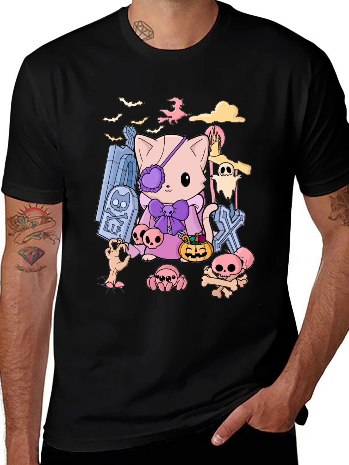 Spooky Cute Halloween Cat T-Shirt