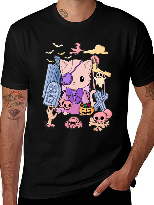 Spooky Cute Halloween Cat T-Shirt