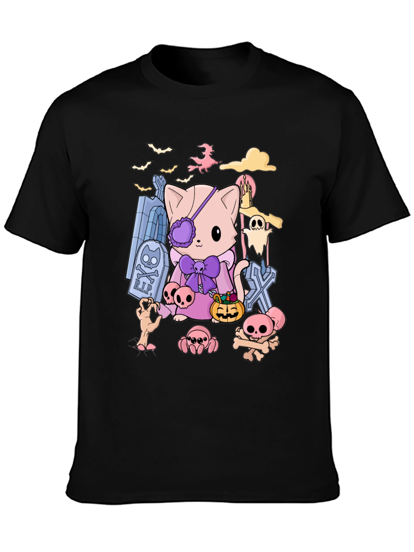Spooky Cute Halloween Cat T-Shirt