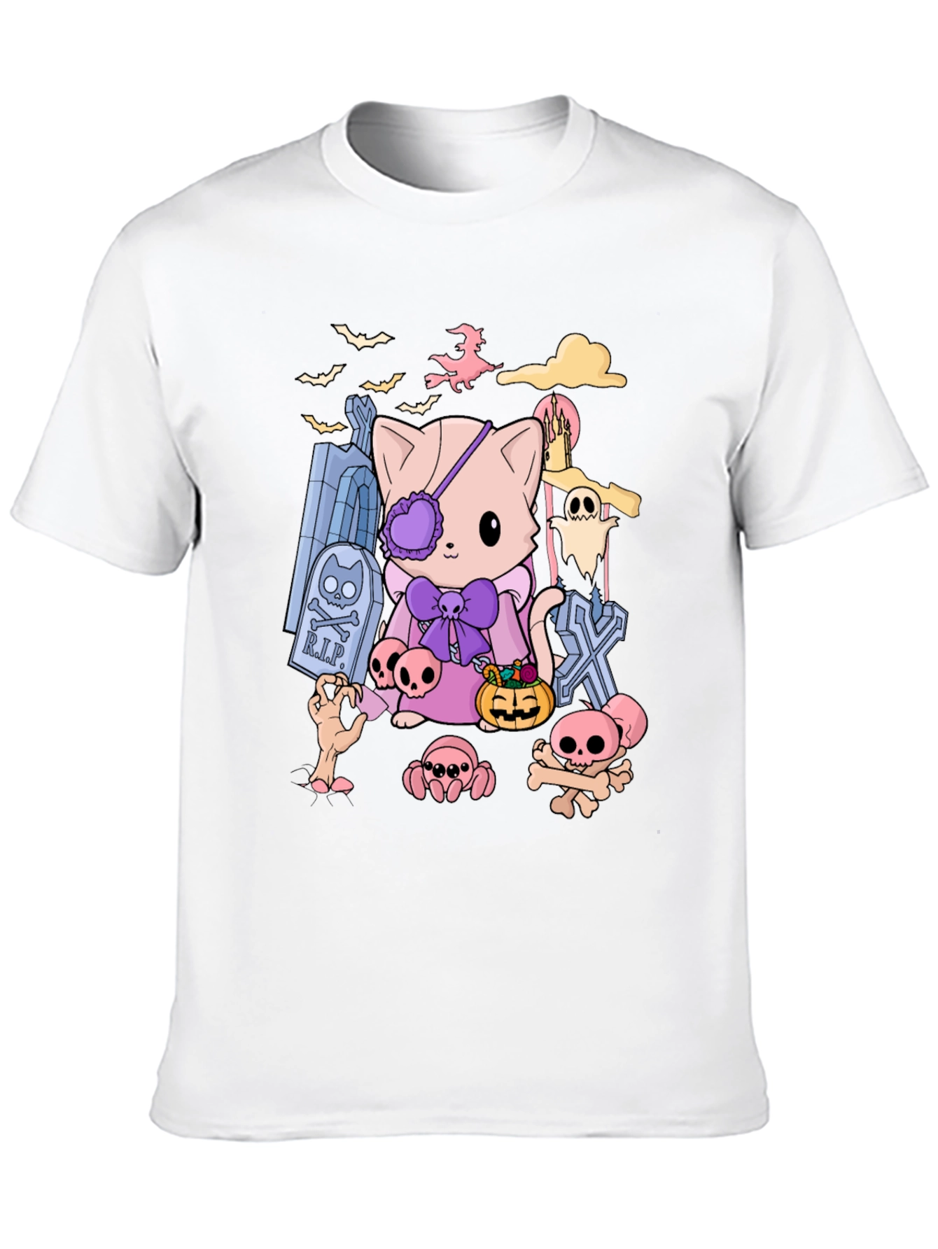 Spooky Cute Halloween Cat T-Shirt