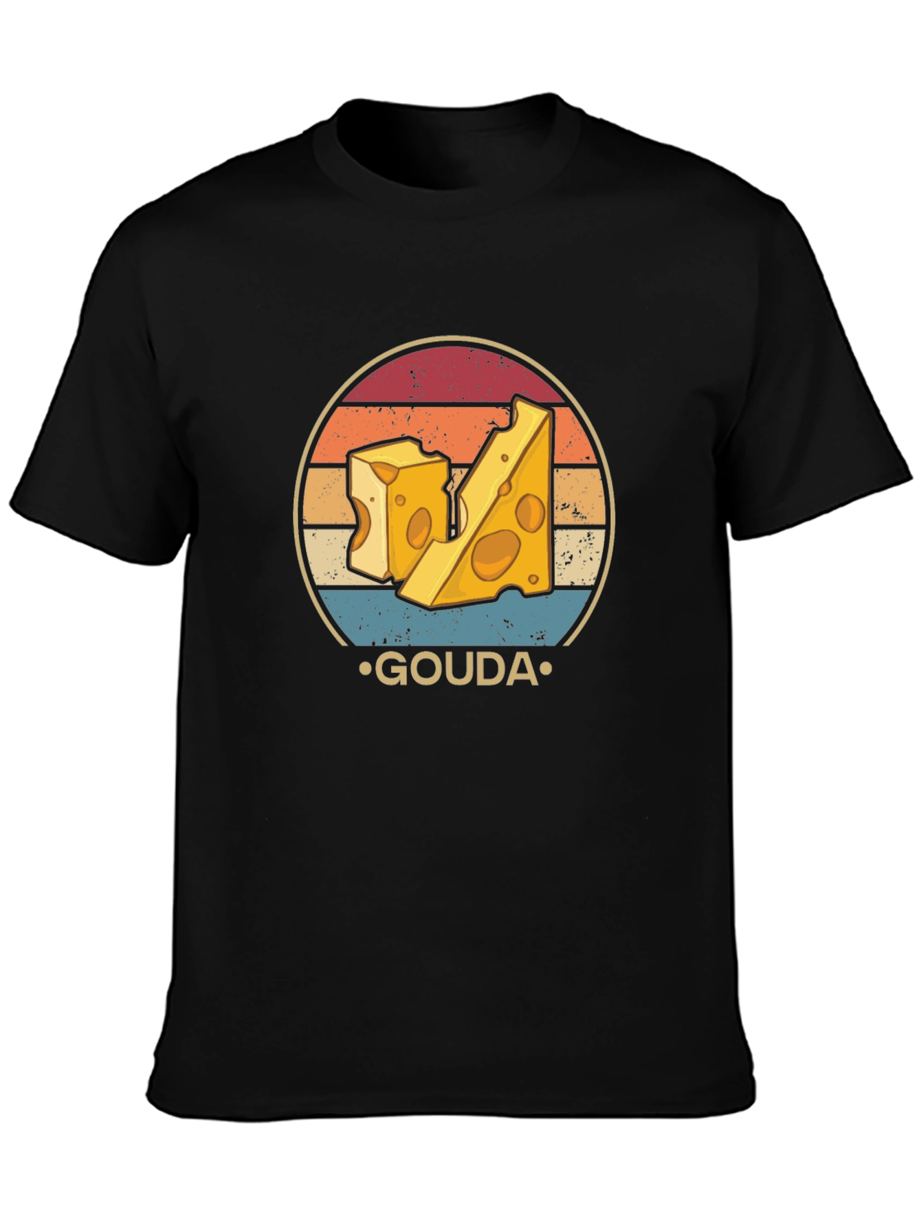 Gouda Cheese Lover Graphic T-Shirt Retro Design