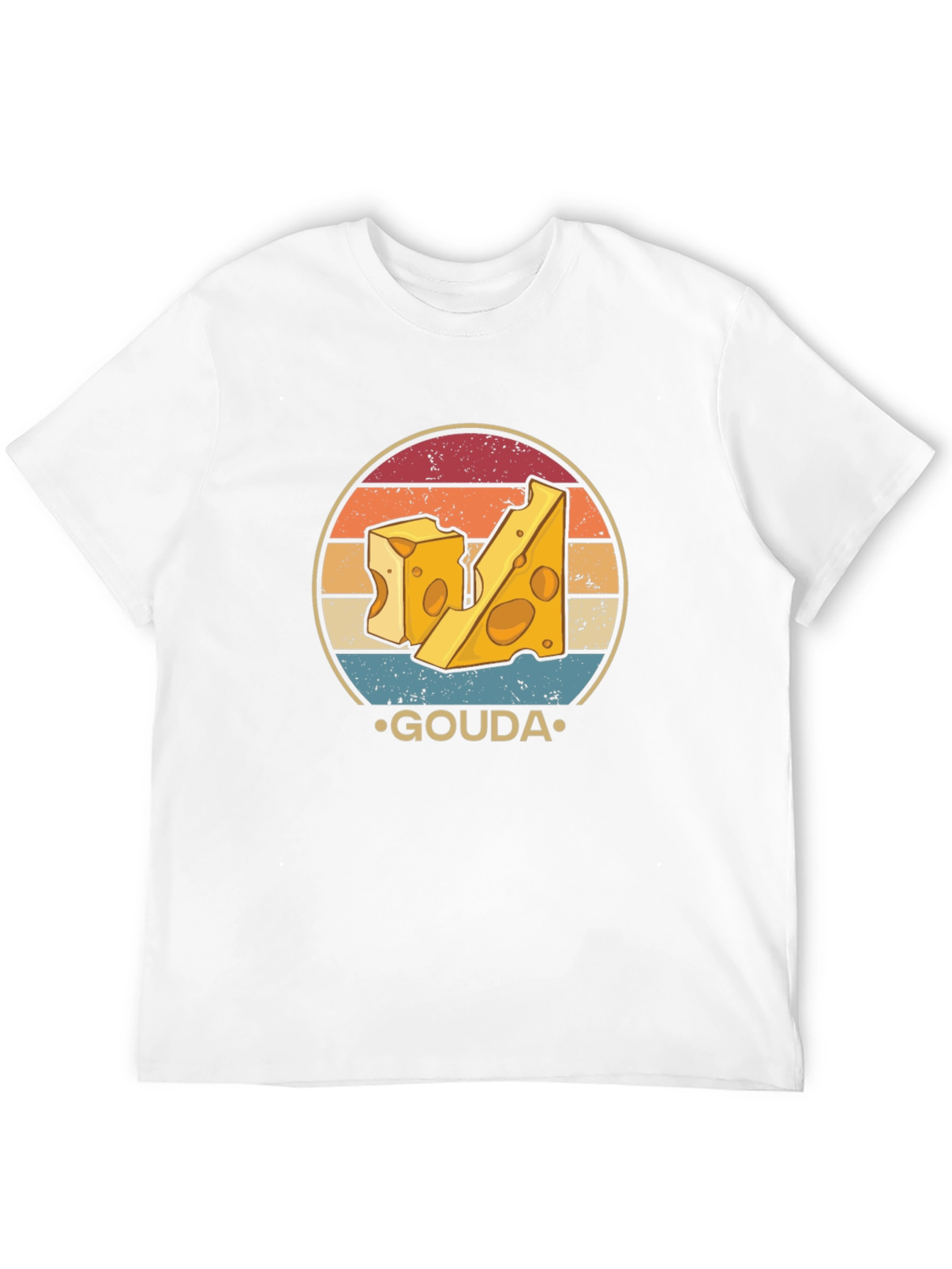 Gouda Cheese Lover Graphic T-Shirt Retro Design
