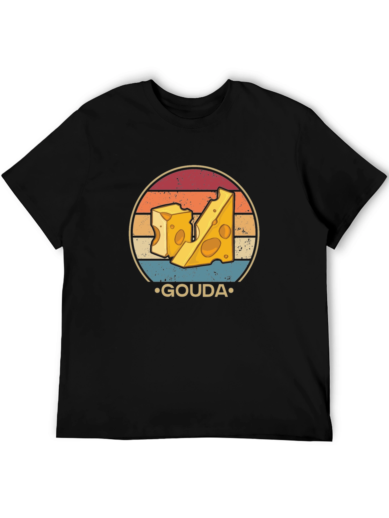 Gouda Cheese Lover Graphic T-Shirt Retro Design