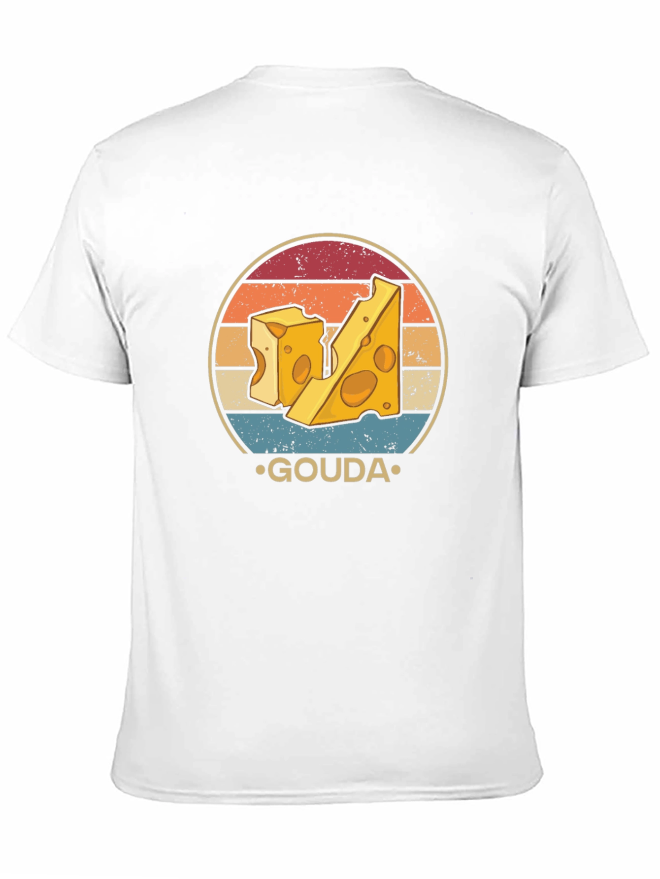 Gouda Cheese Lover Graphic T-Shirt Retro Design