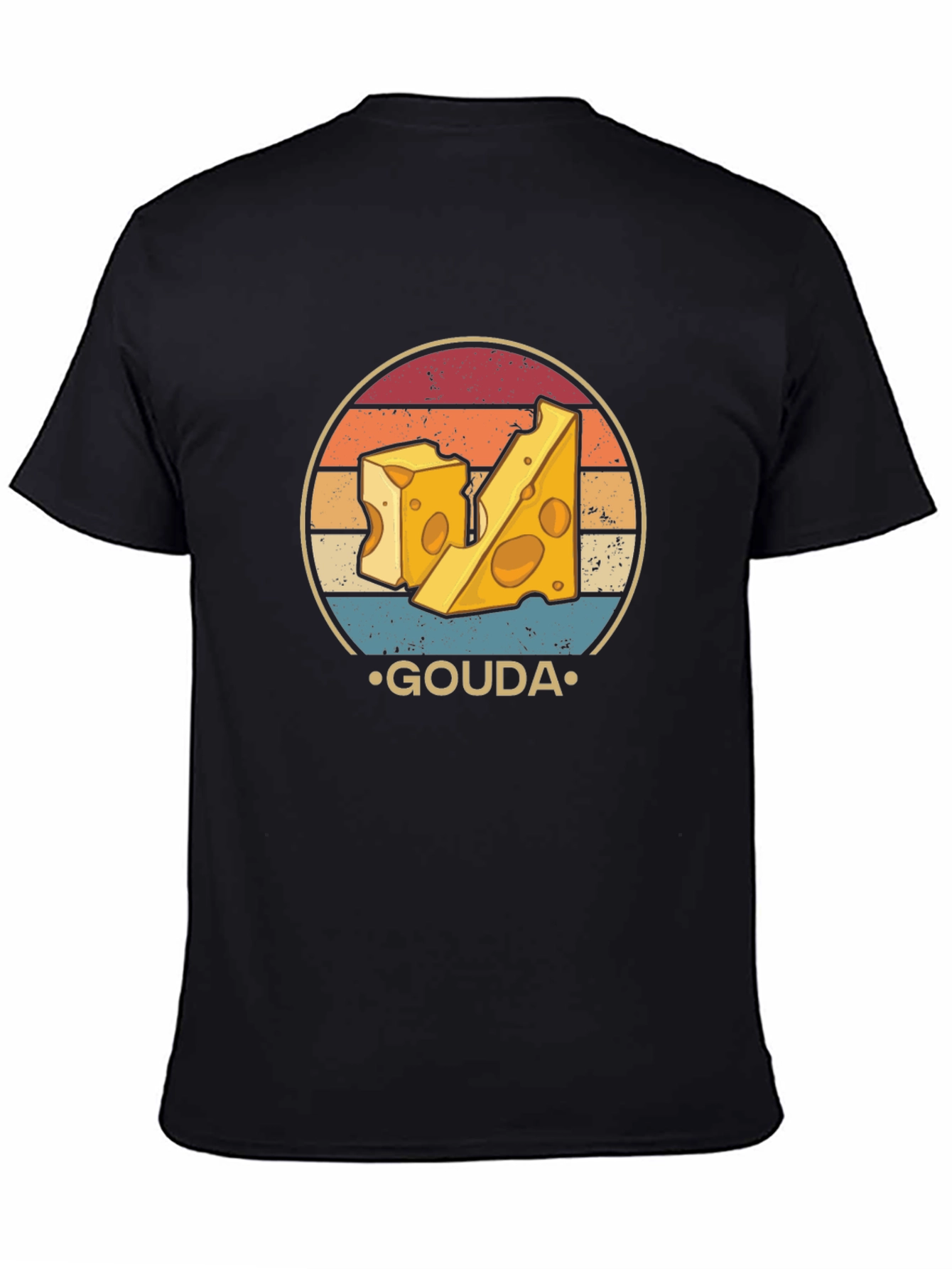Gouda Cheese Lover Graphic T-Shirt Retro Design