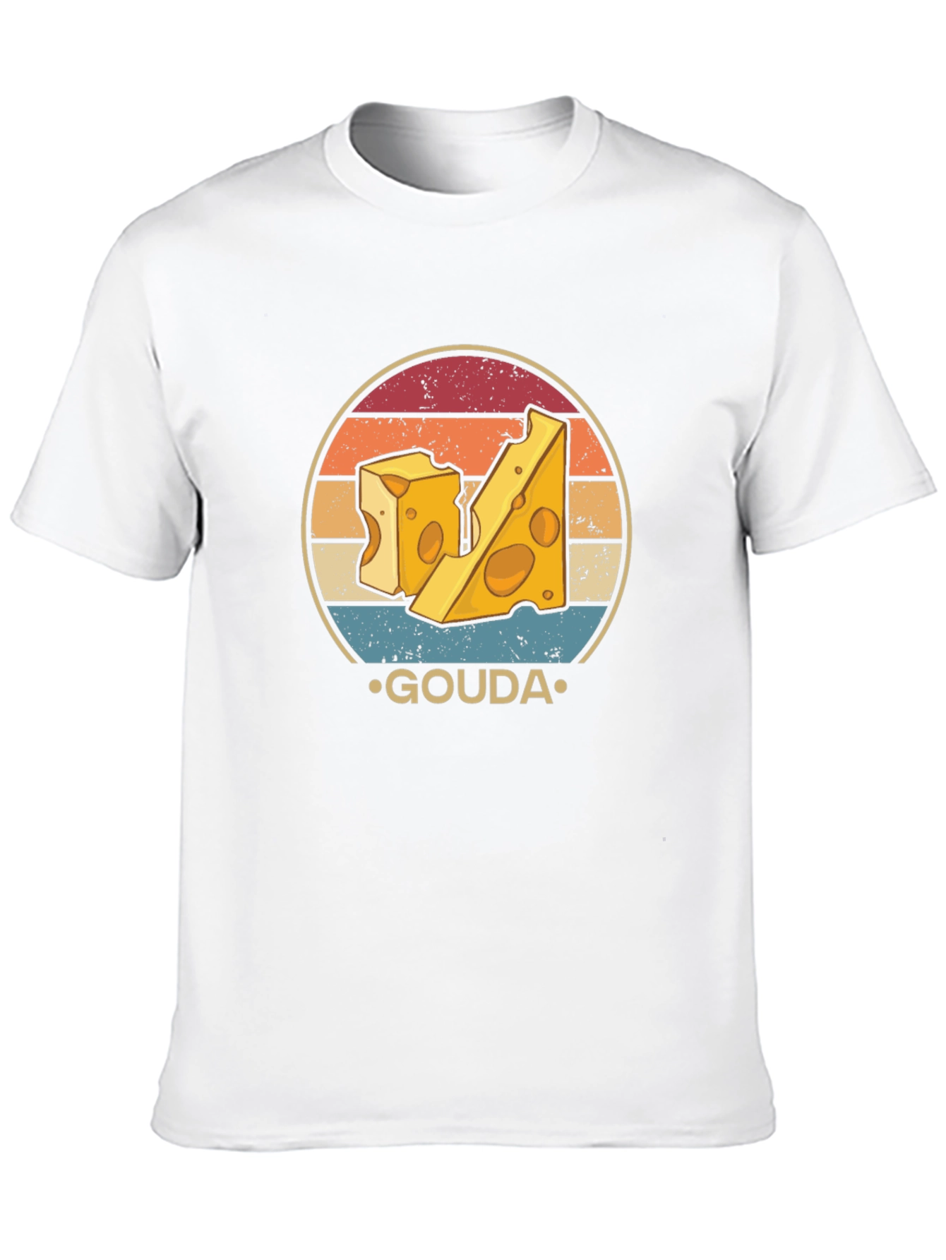 Gouda Cheese Lover Graphic T-Shirt Retro Design