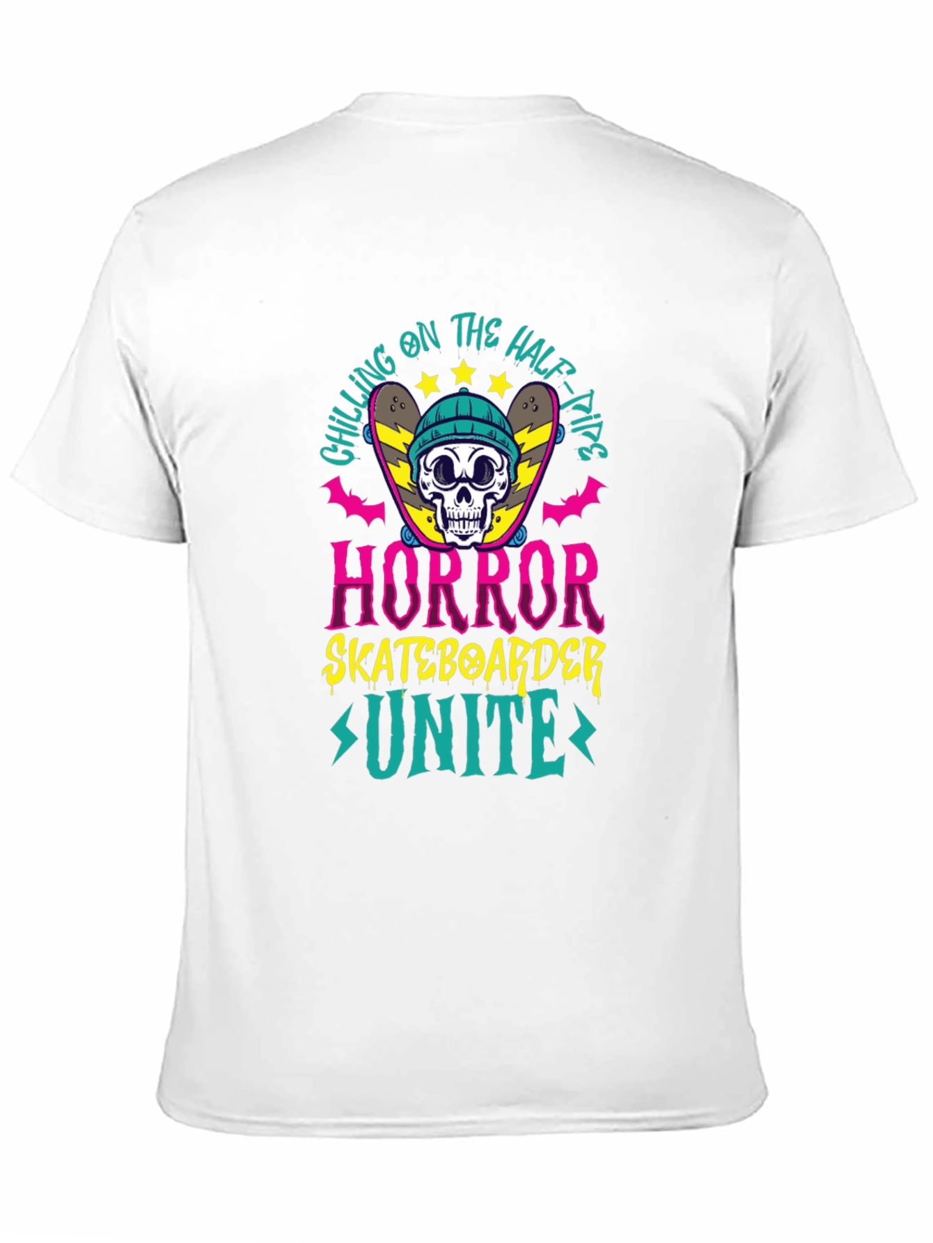 Horror Skateboarder Unite Graphic Tee