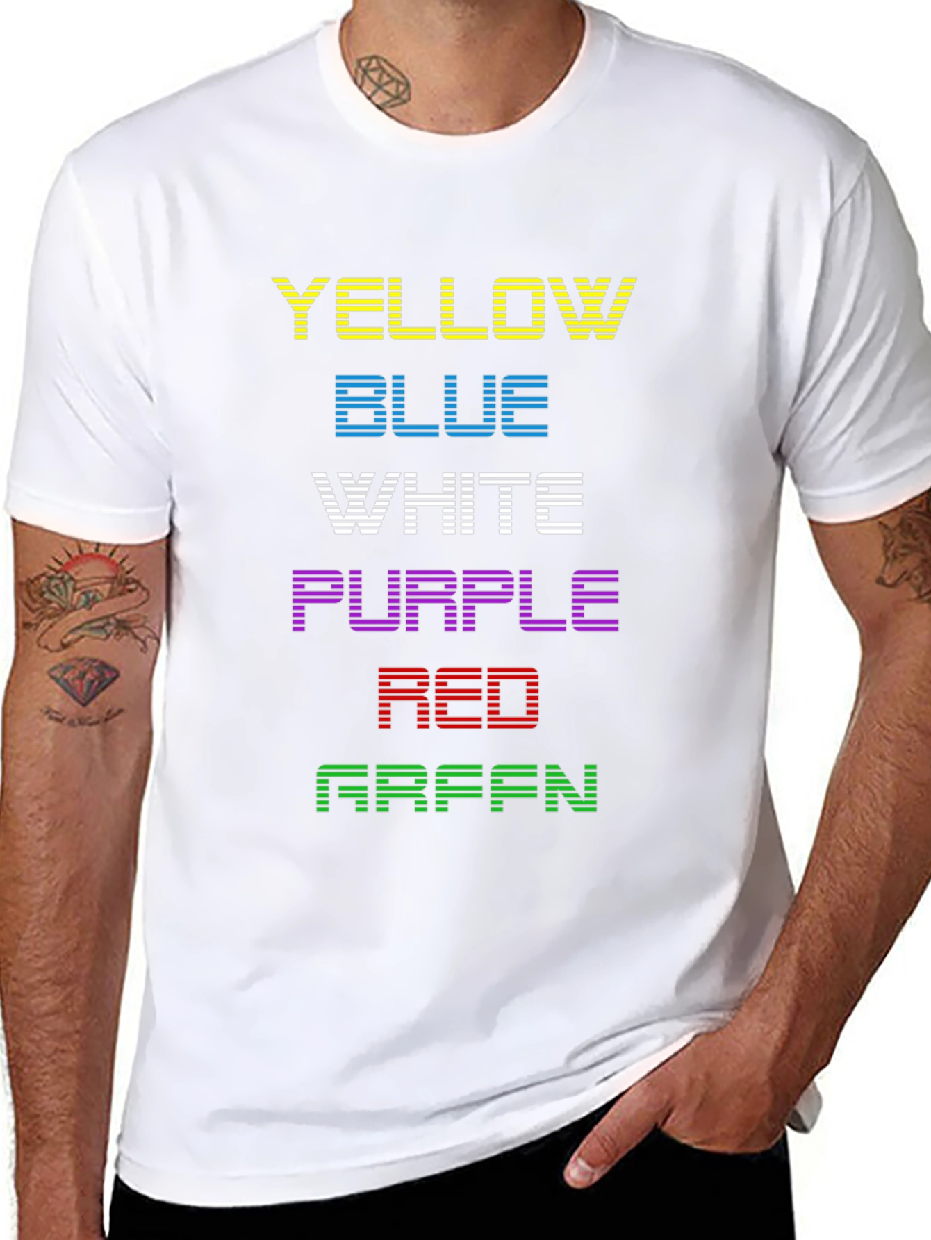 Color Coded Graphic Tee