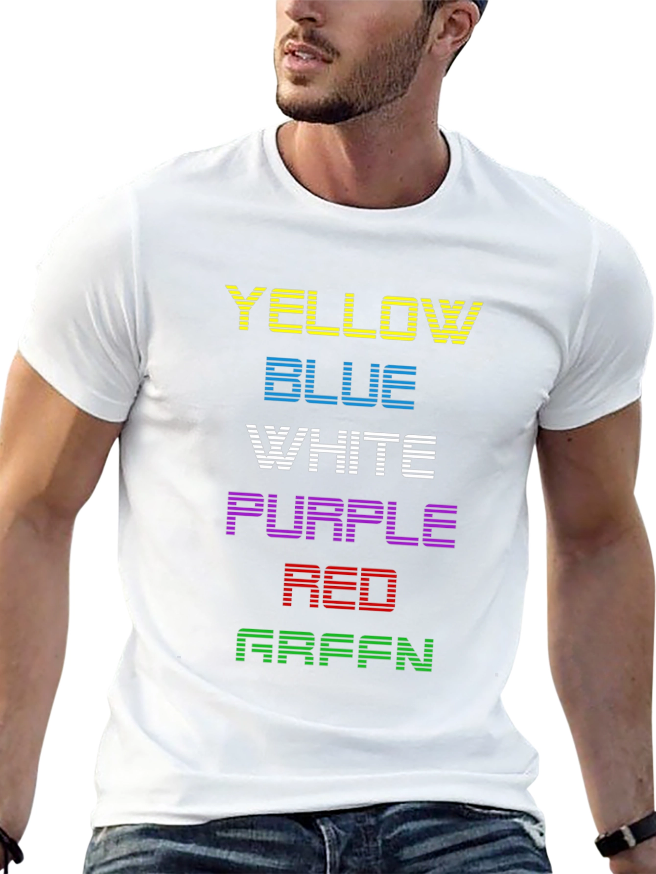 Color Coded Graphic Tee