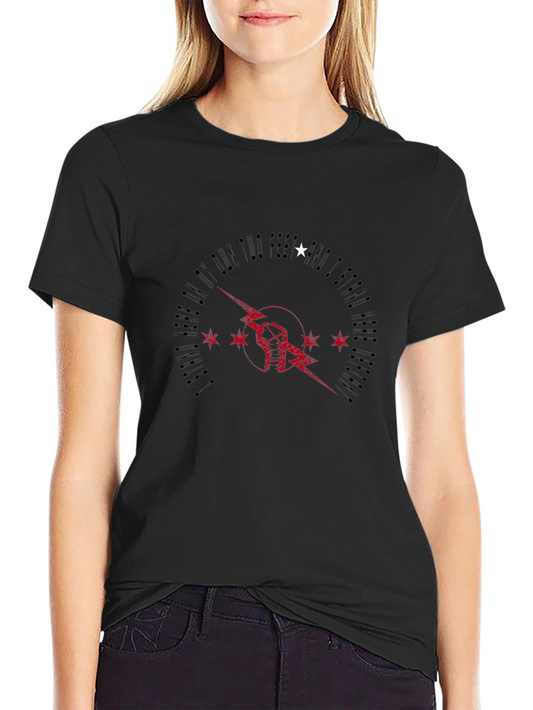Defiant Stand Graphic Tee - Black Cotton Blend