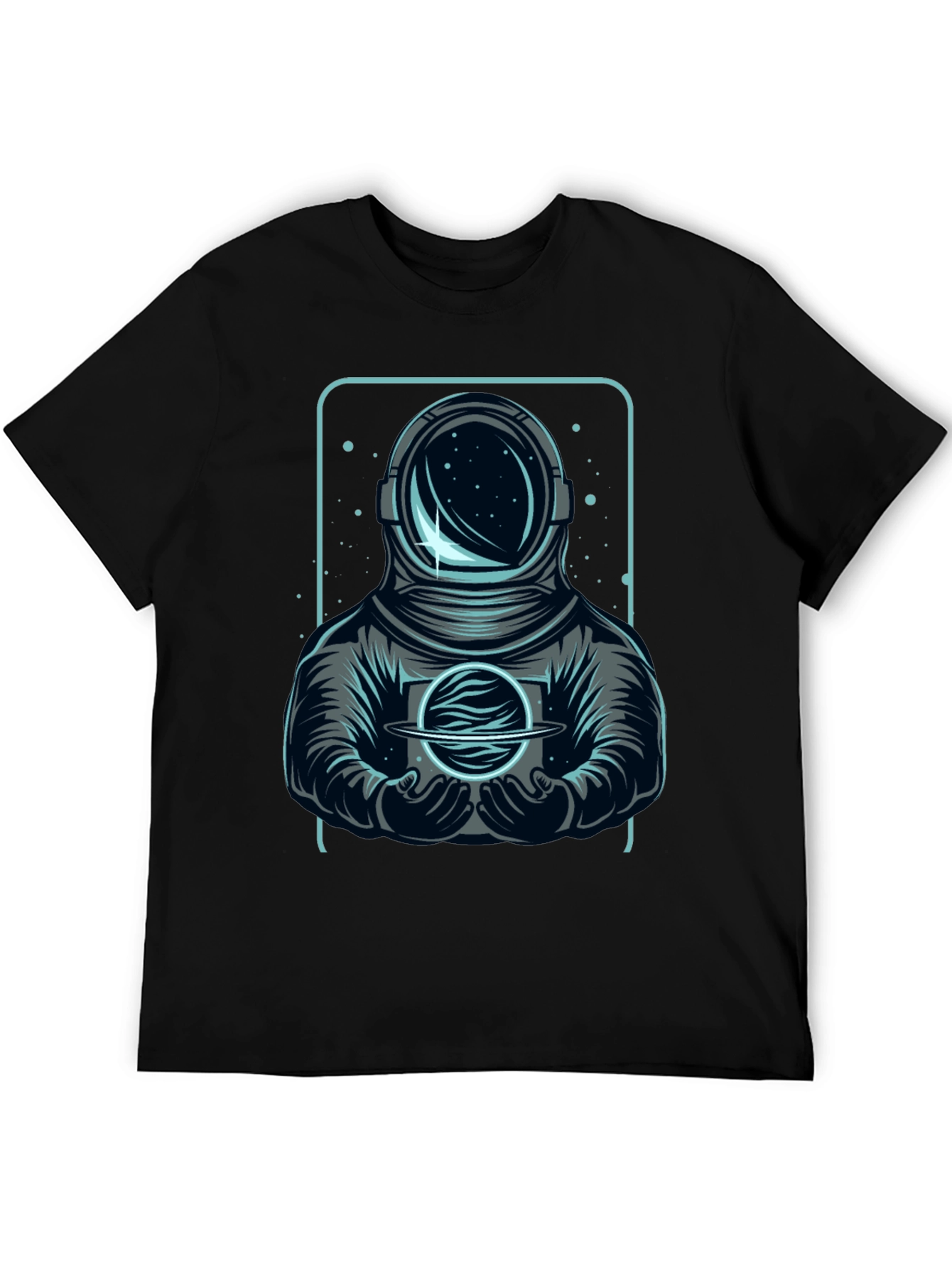 Astronaut Holding Planet Graphic Tee