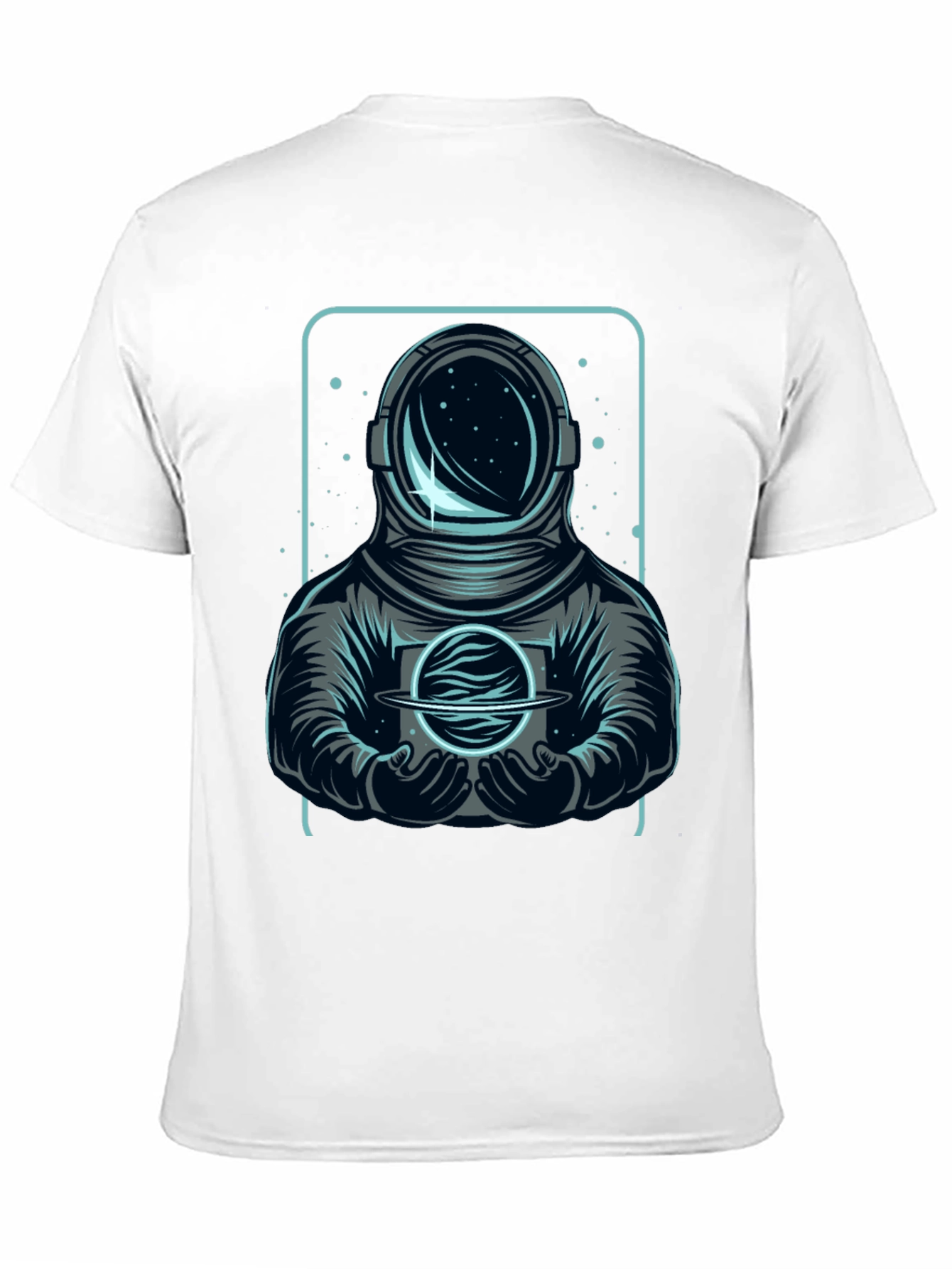 Astronaut Holding Planet Graphic Tee