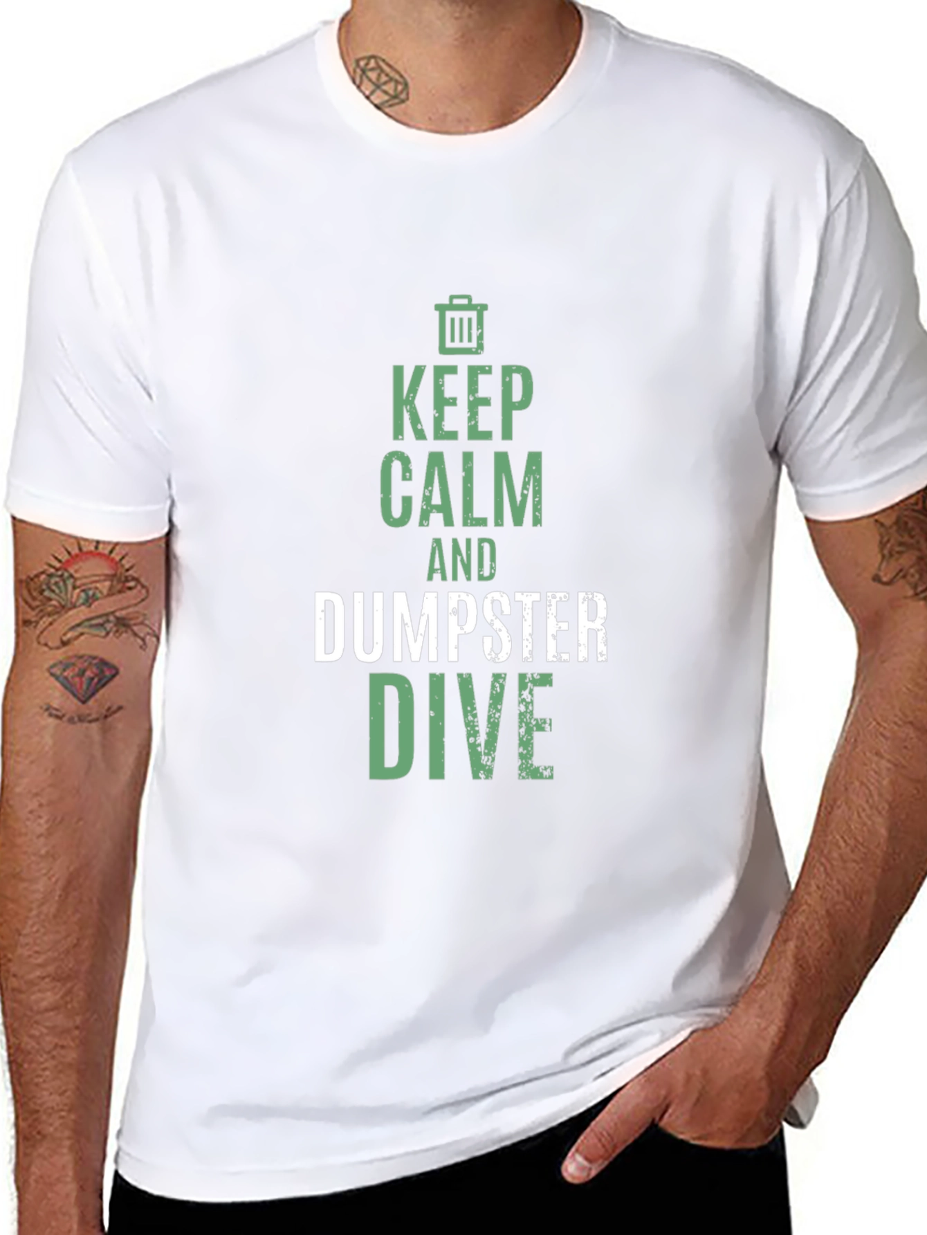 Keep Calm and Dumpster Dive Graphic T-Shirt