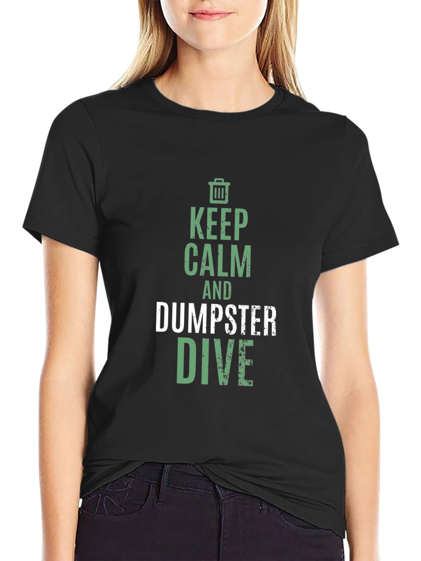 Keep Calm and Dumpster Dive Graphic T-Shirt