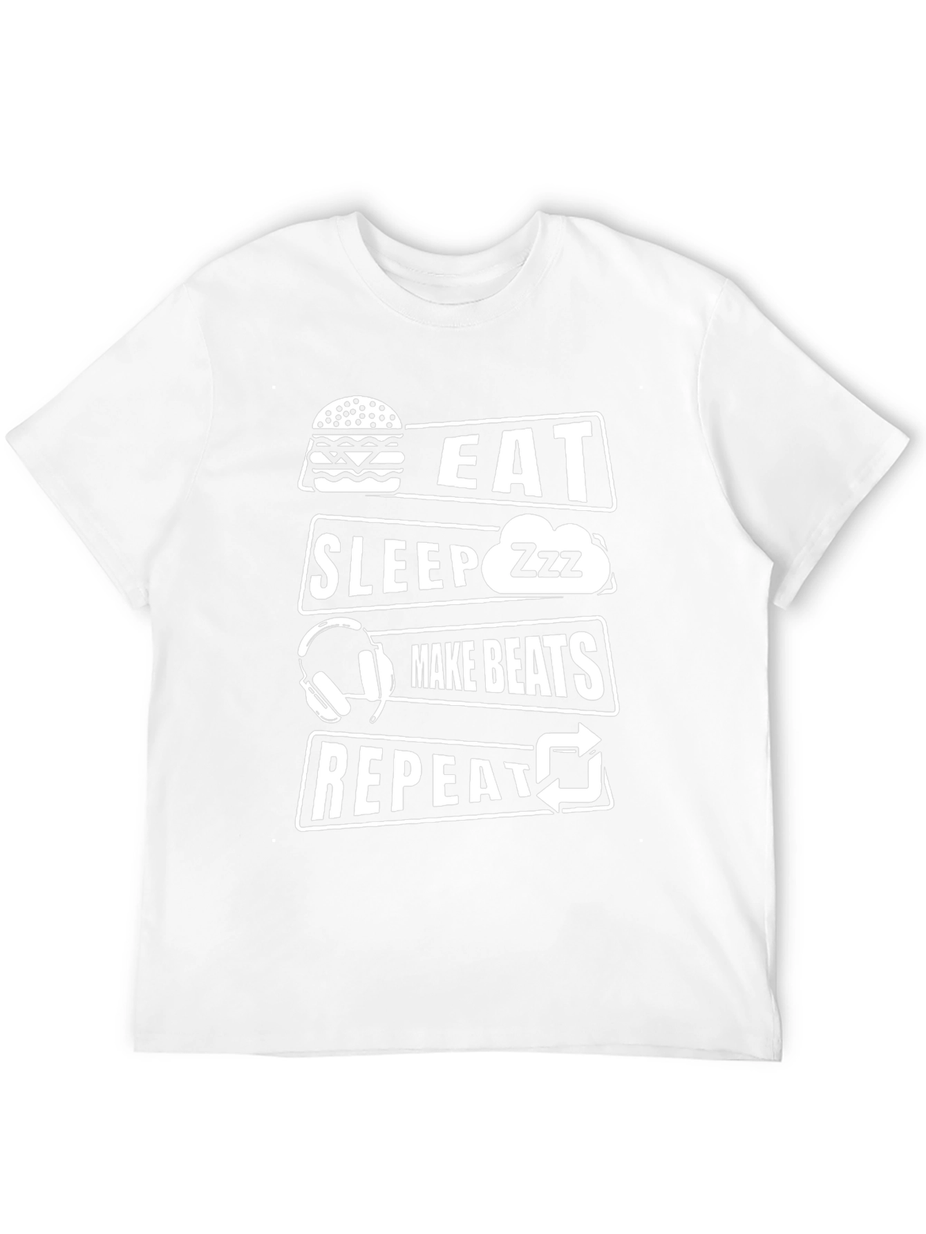 Eat Sleep Make Beats Repeat Graphic Tee