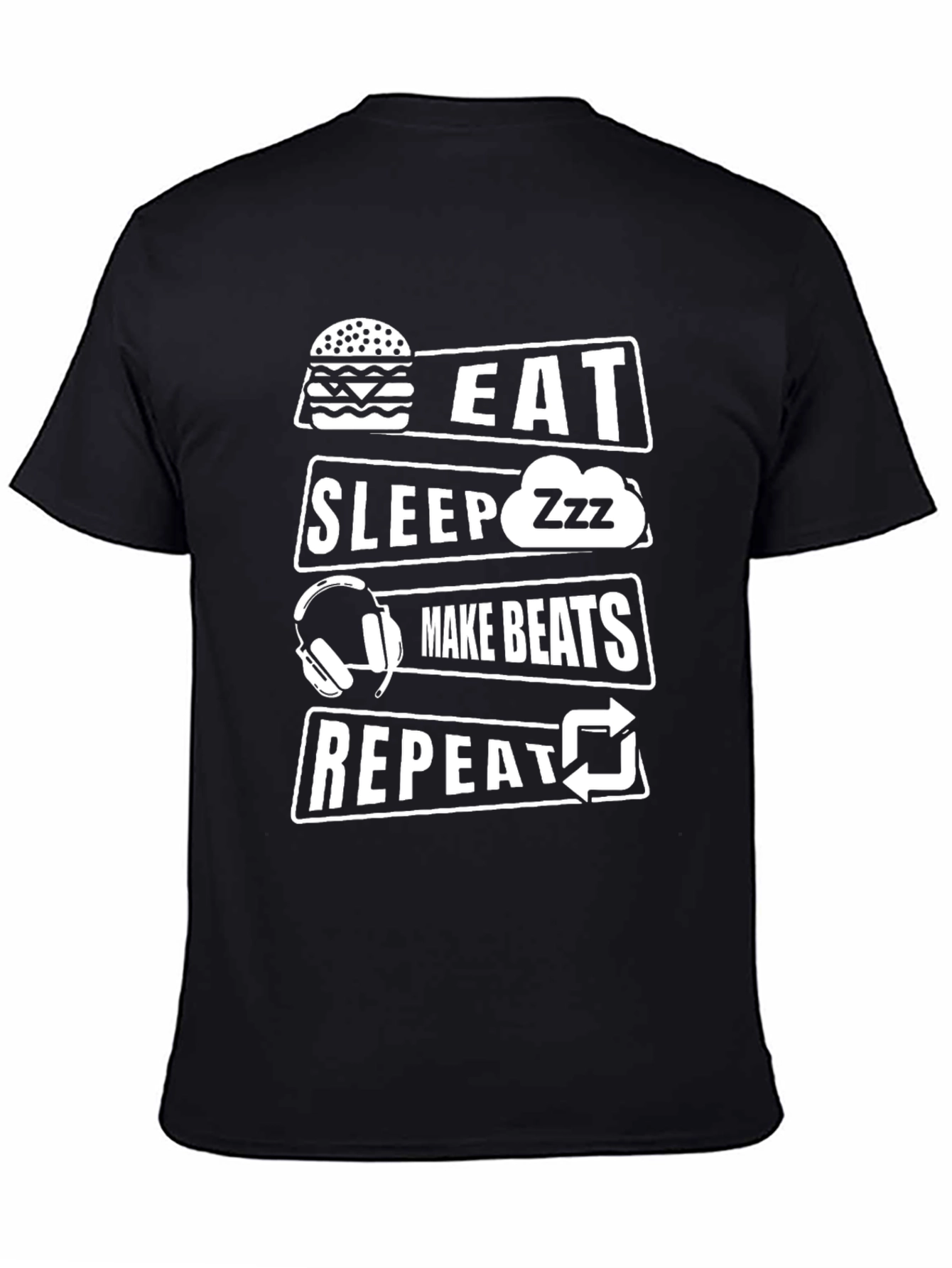 Eat Sleep Make Beats Repeat Graphic Tee