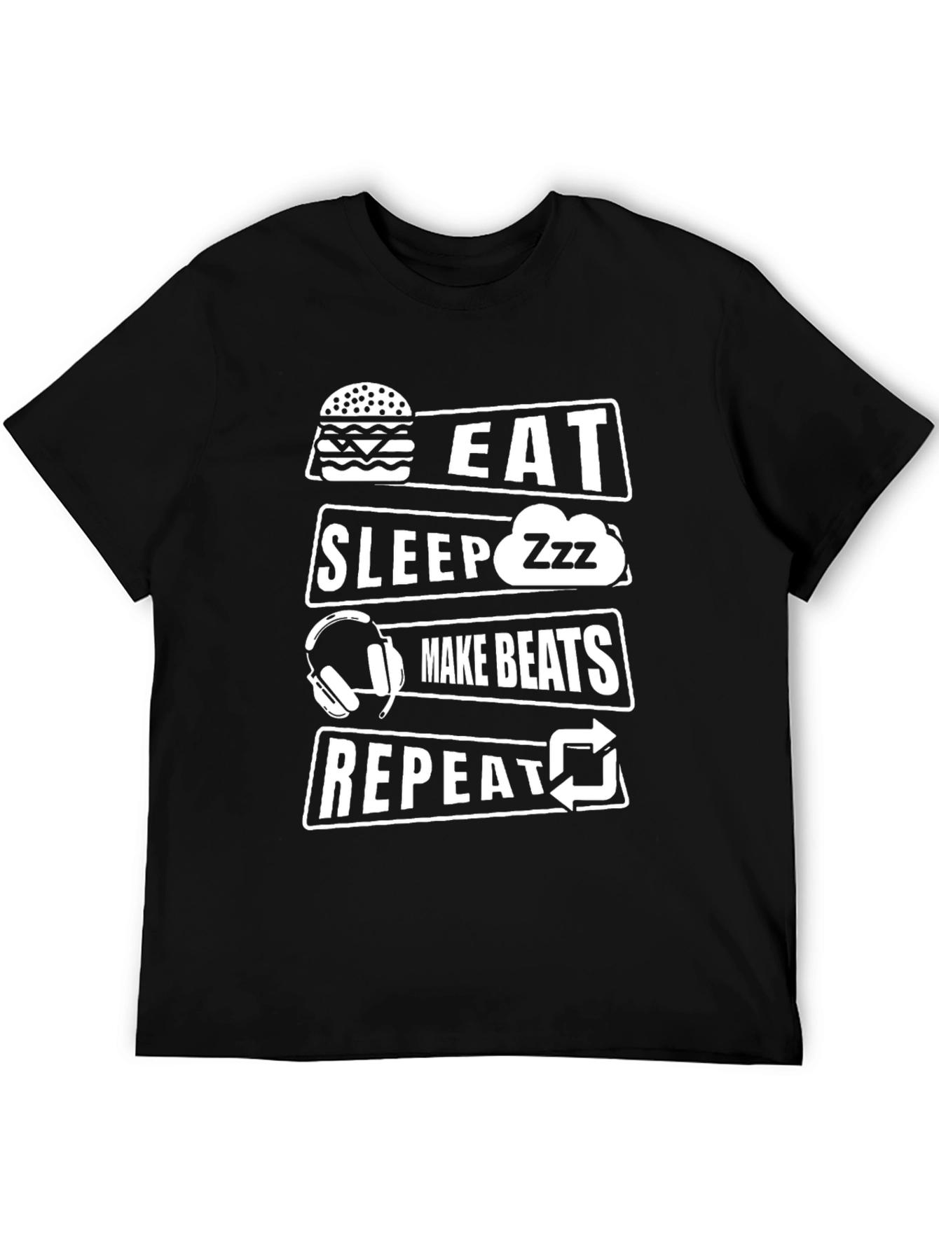 Eat Sleep Make Beats Repeat Graphic Tee