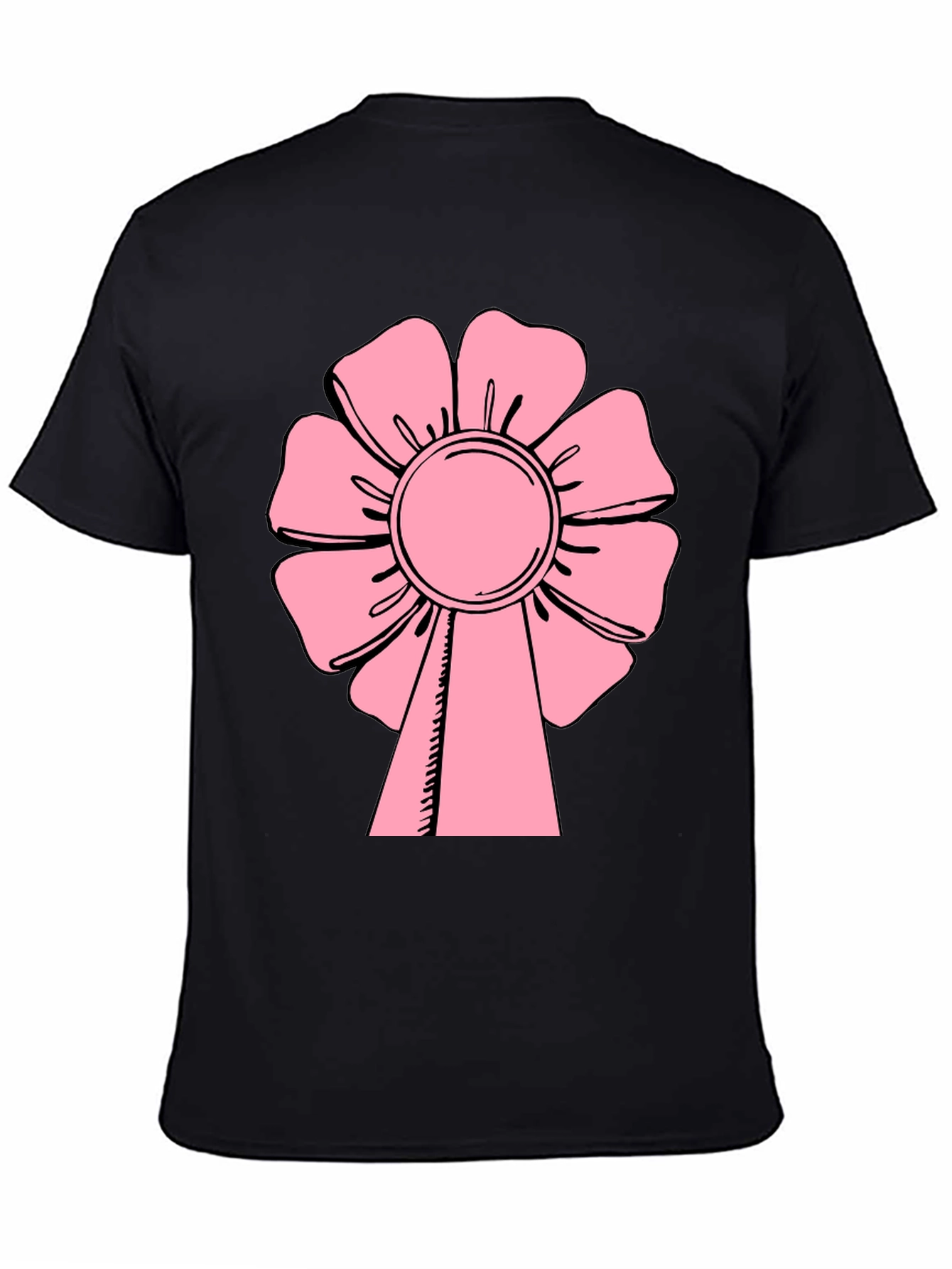 Pink Flower T-Shirt - Casual Wear