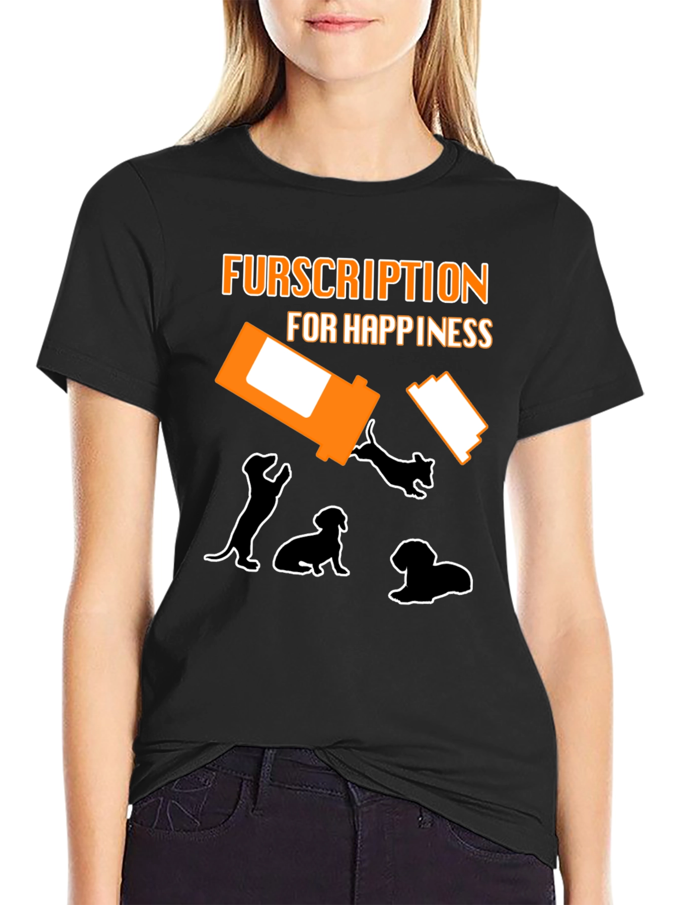 Fursription Happiness Dog Lover T-Shirt