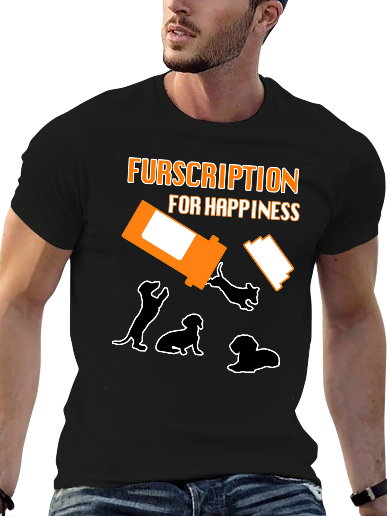 Fursription Happiness Dog Lover T-Shirt