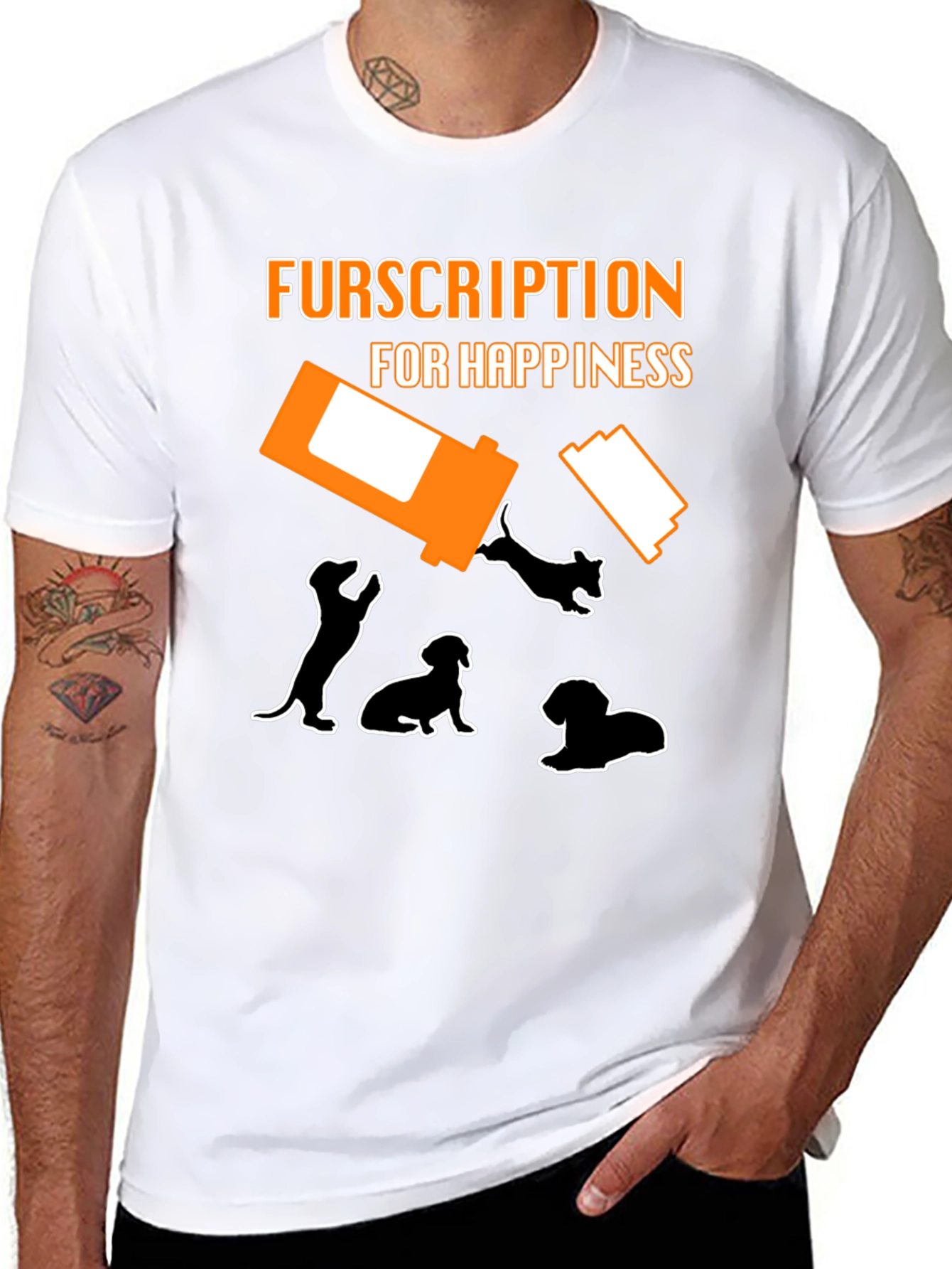 Fursription Happiness Dog Lover T-Shirt
