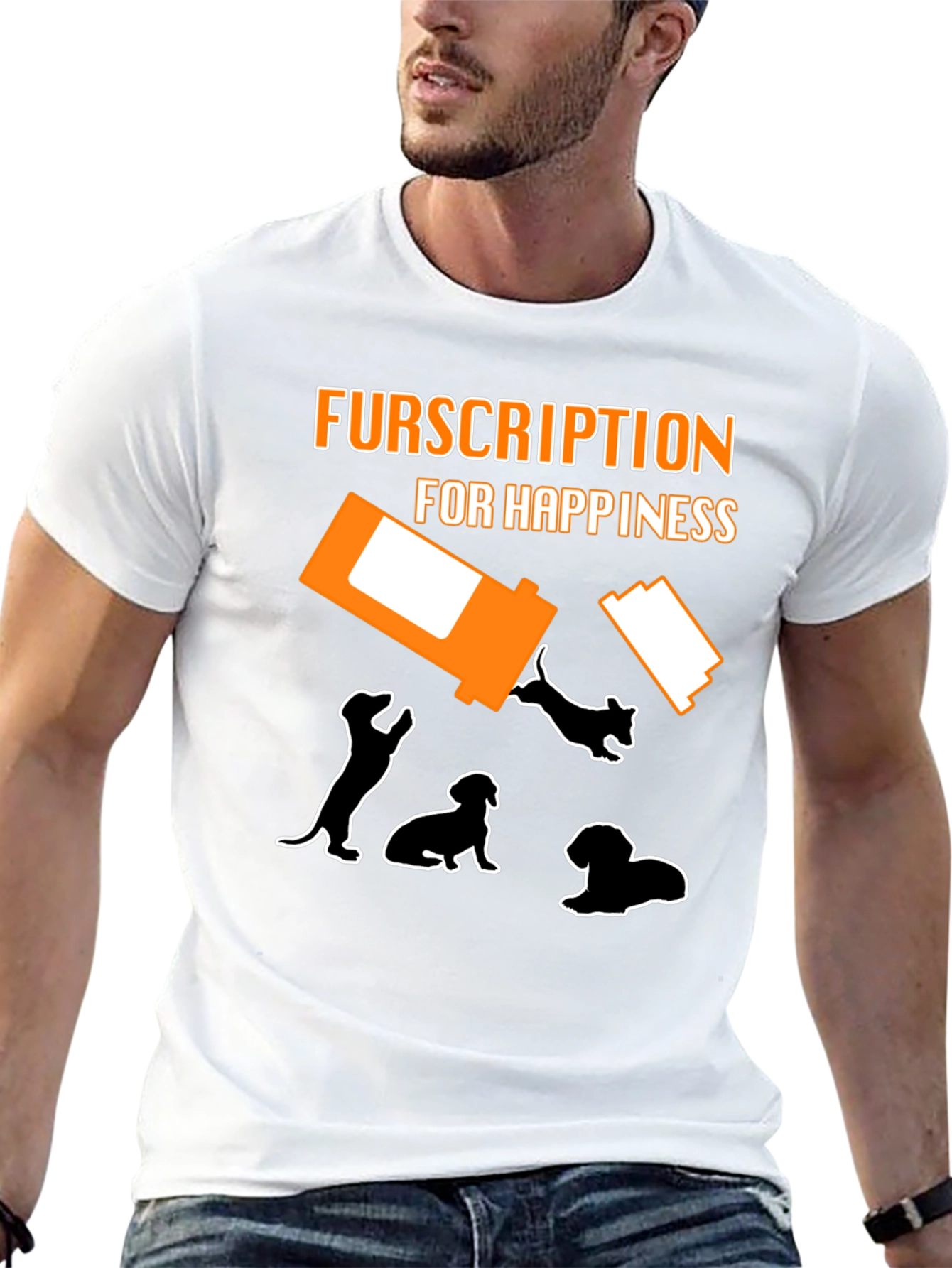 Fursription Happiness Dog Lover T-Shirt