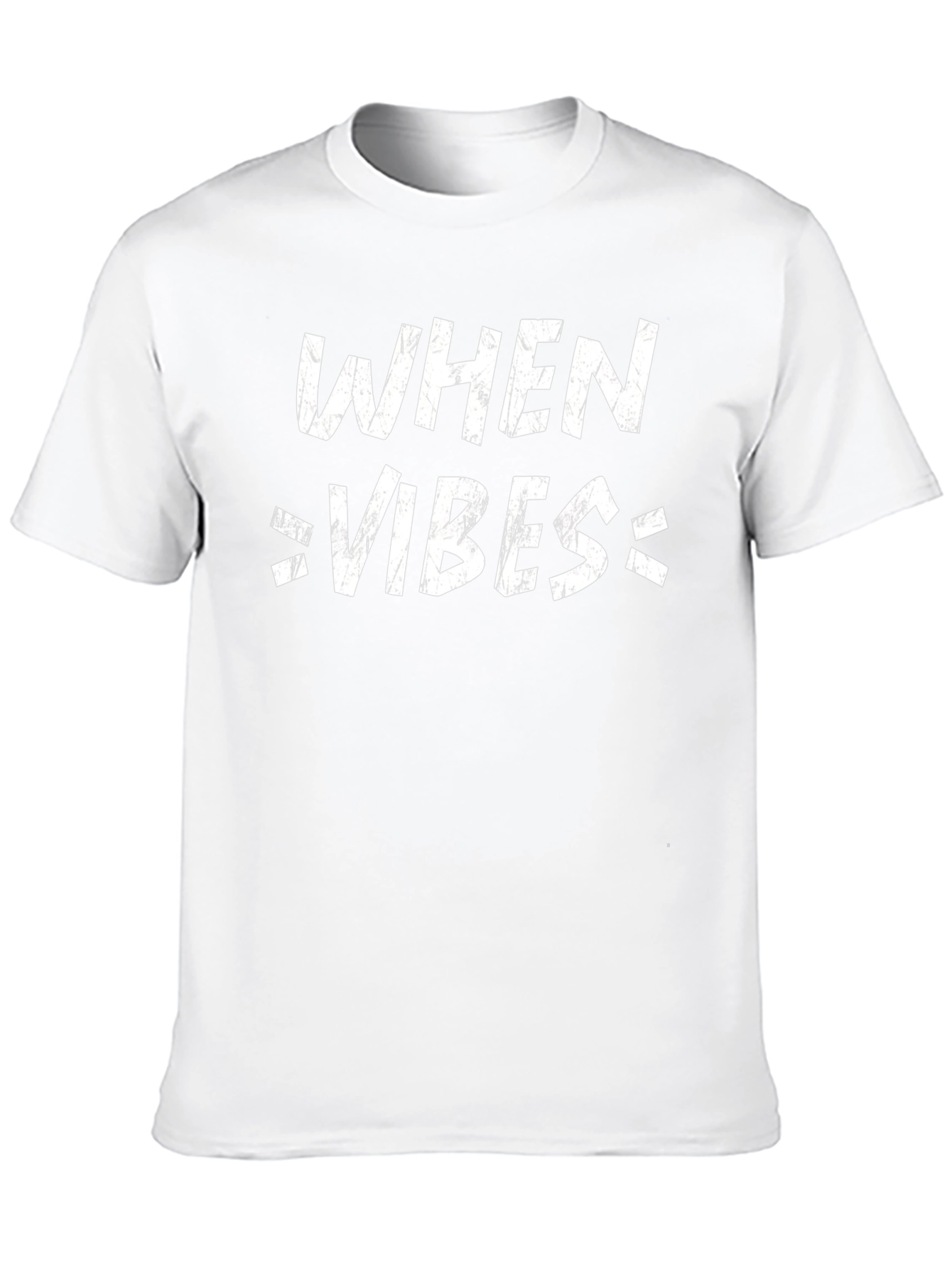 When Vibes Tee - Black Graphic T-Shirt