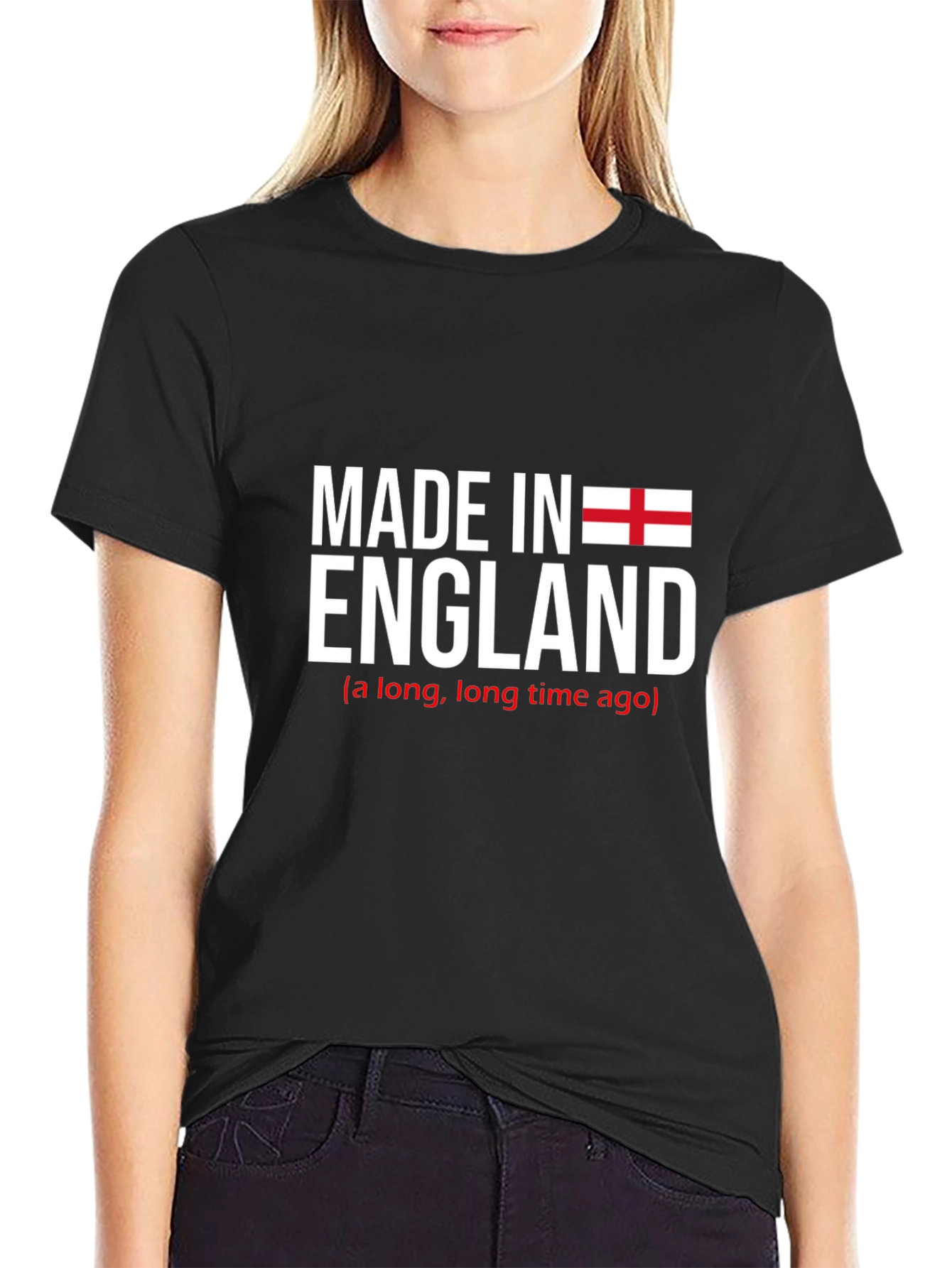 Made in England Graphic T-Shirt - Black Cotton Tee