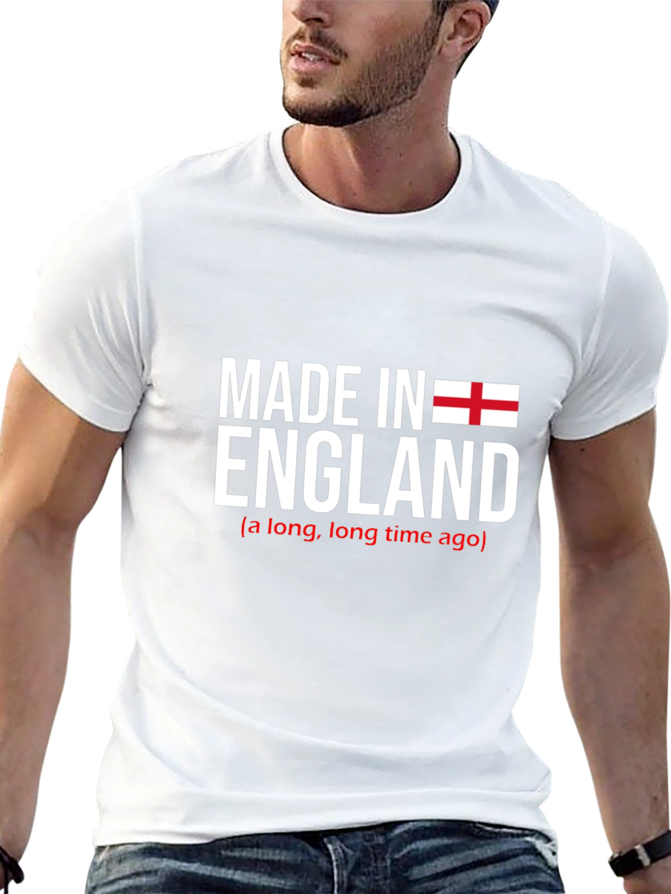 Made in England Graphic T-Shirt - Black Cotton Tee