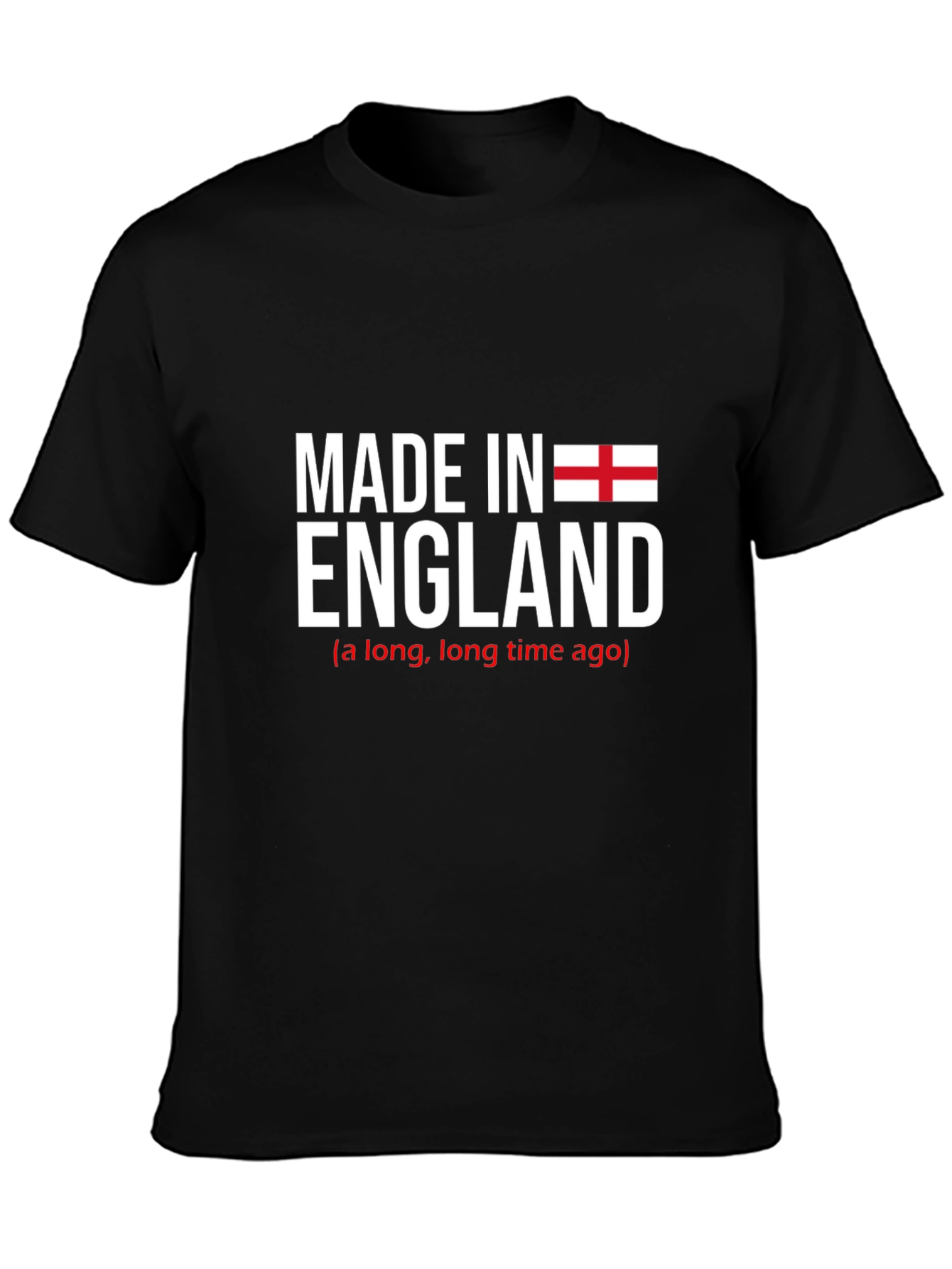 Made in England Graphic T-Shirt - Black Cotton Tee