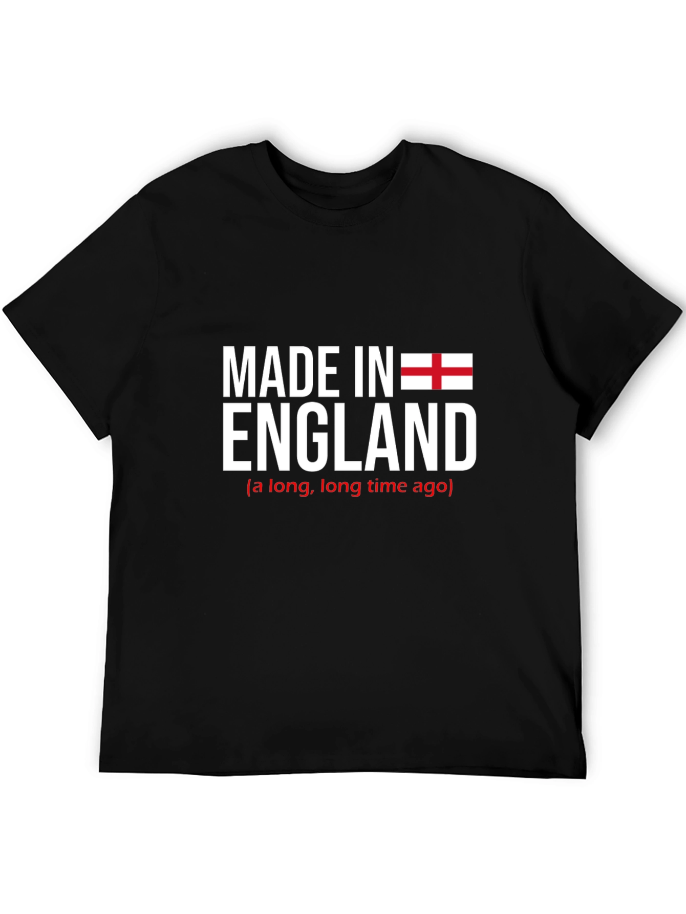 Made in England Graphic T-Shirt - Black Cotton Tee