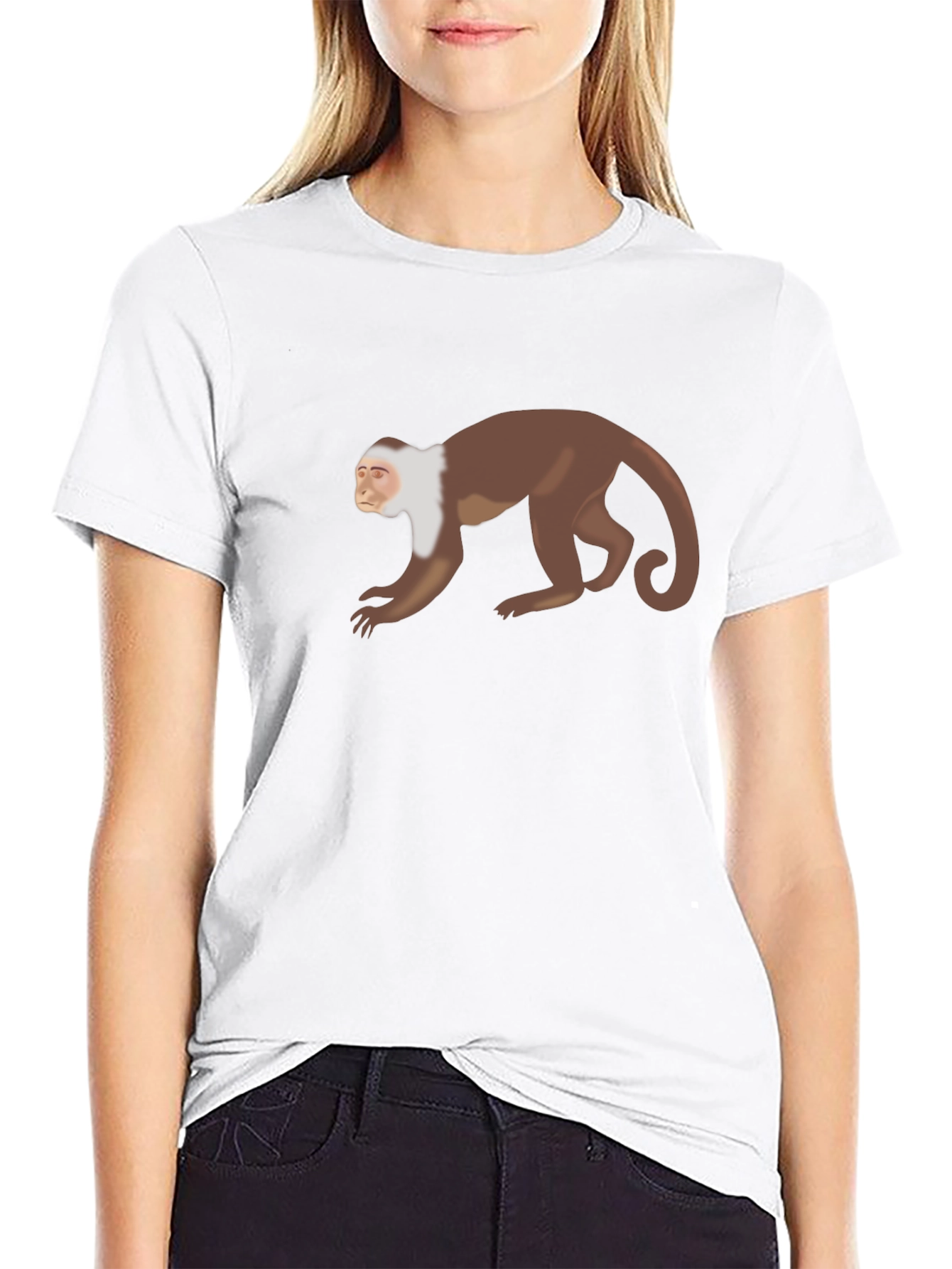 Monkey Graphic Tee - Unique Animal Print T-Shirt