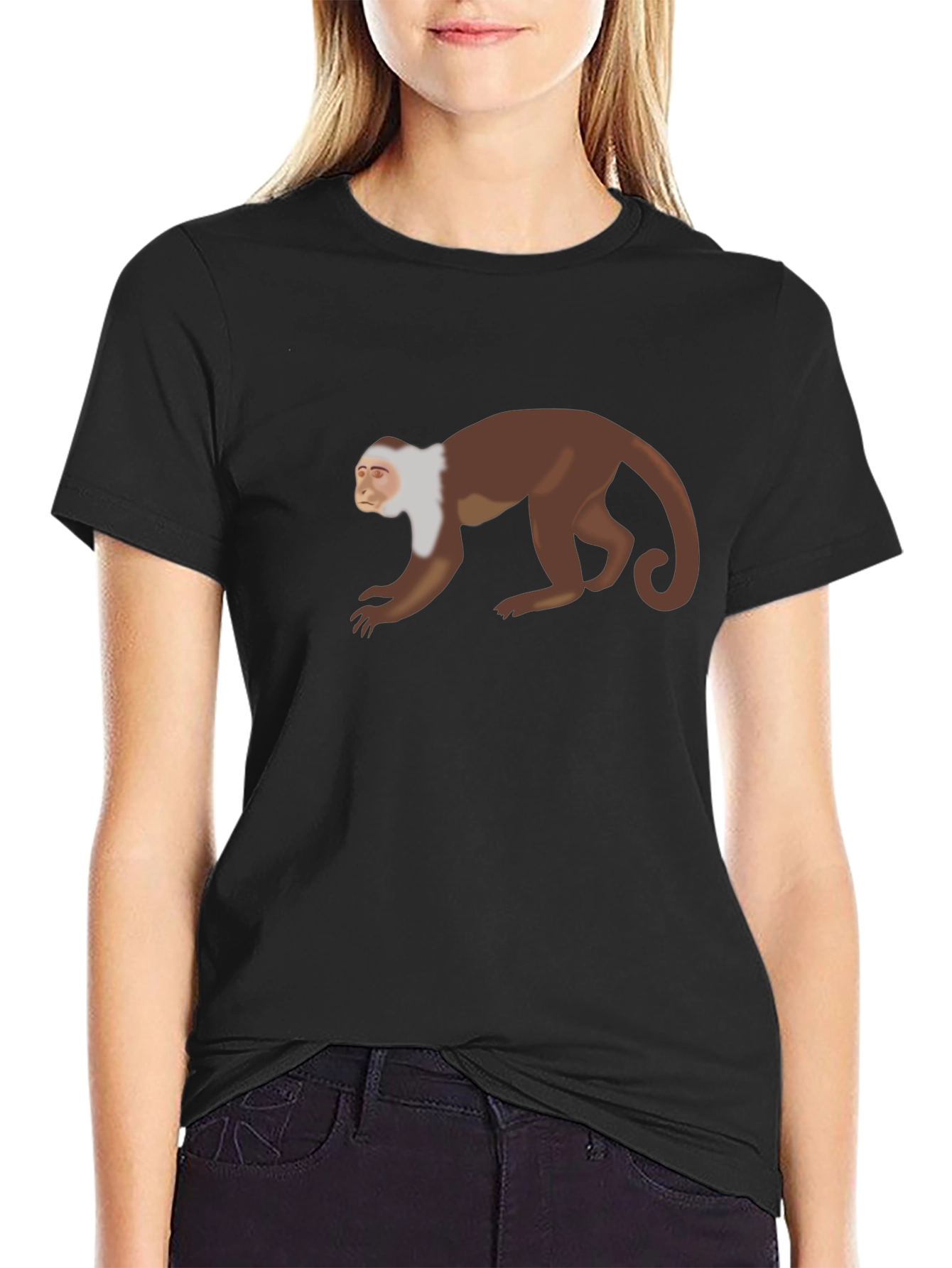Monkey Graphic Tee - Unique Animal Print T-Shirt