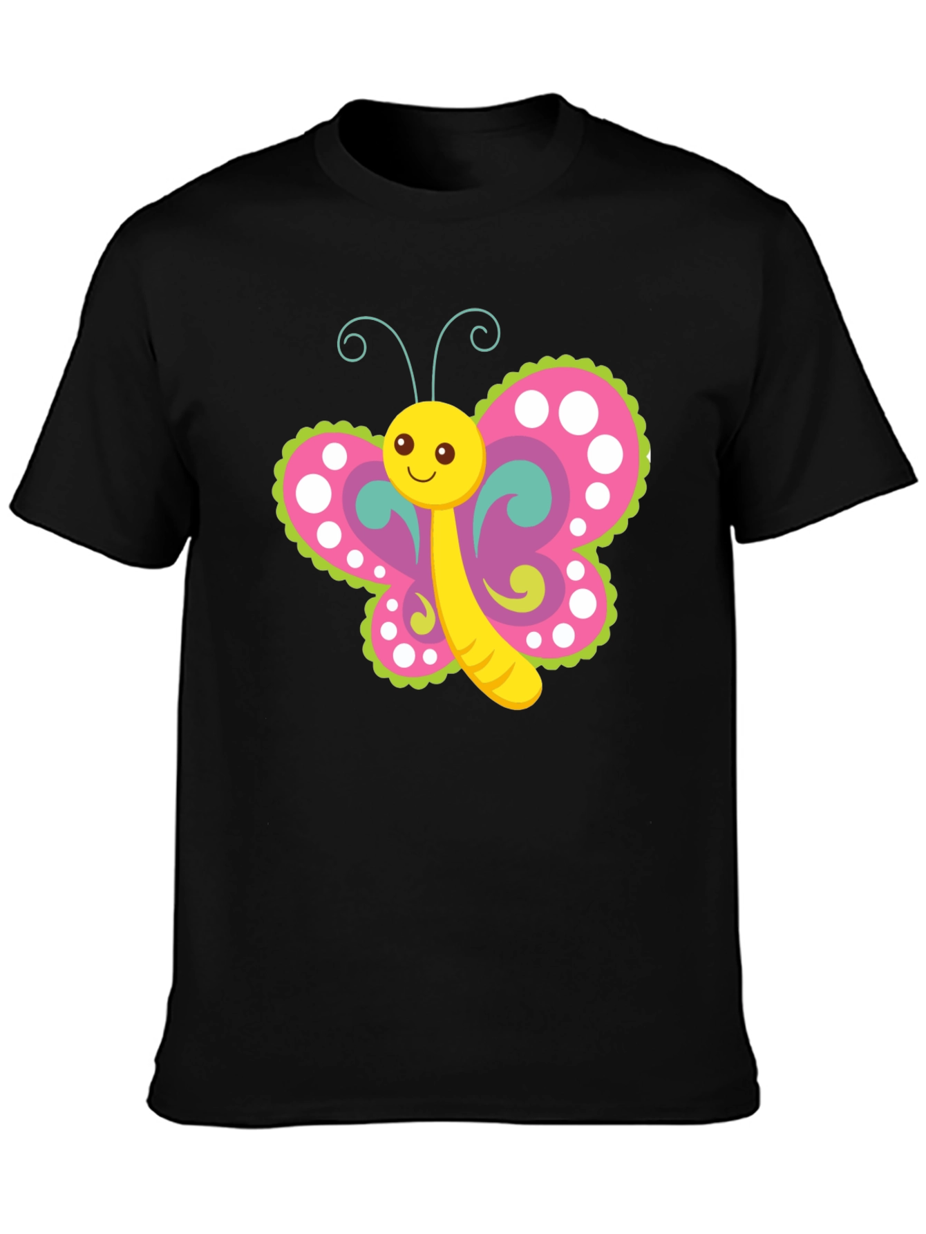Cute Butterfly Graphic Print T-Shirt