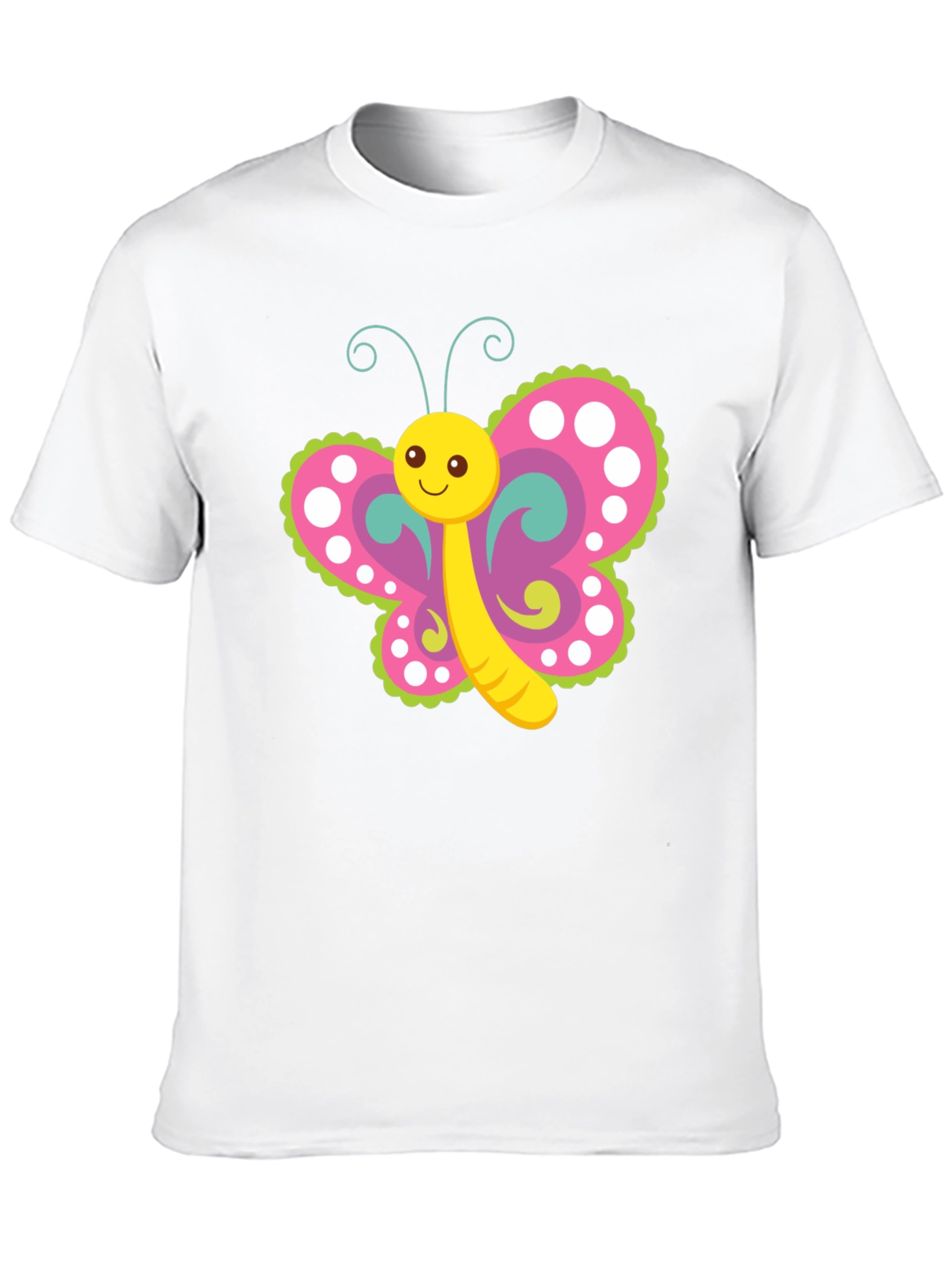 Cute Butterfly Graphic Print T-Shirt