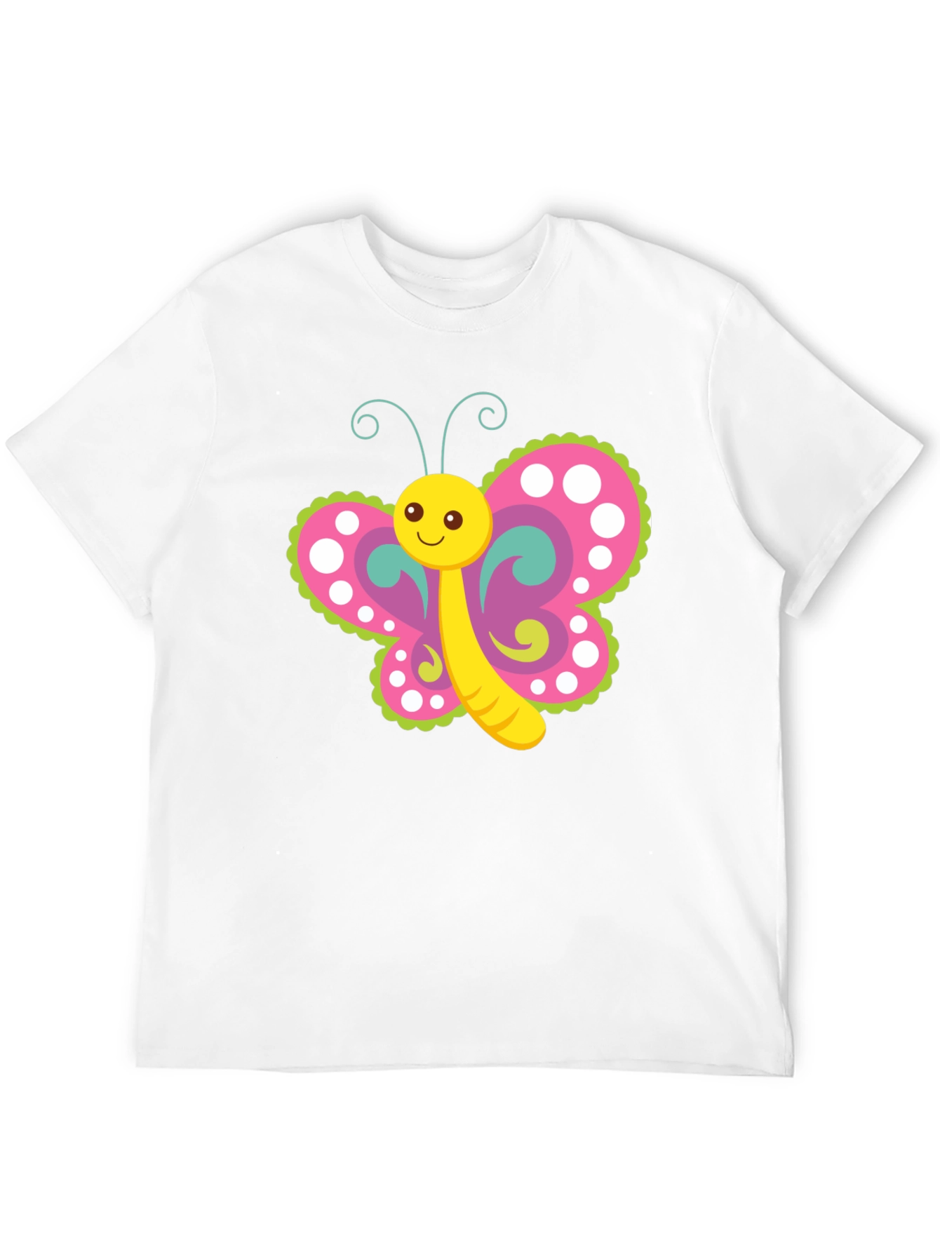 Cute Butterfly Graphic Print T-Shirt