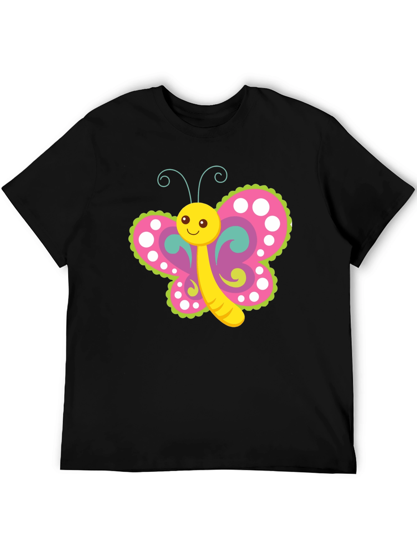 Cute Butterfly Graphic Print T-Shirt