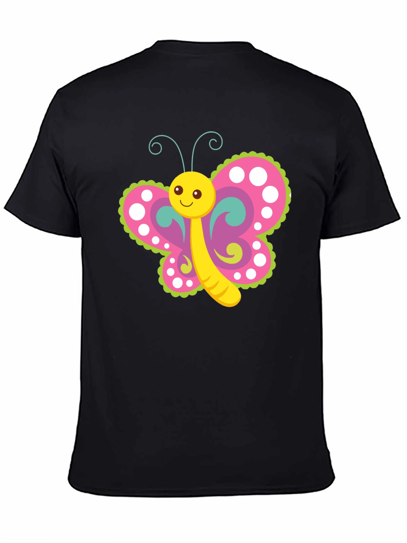 Cute Butterfly Graphic Print T-Shirt