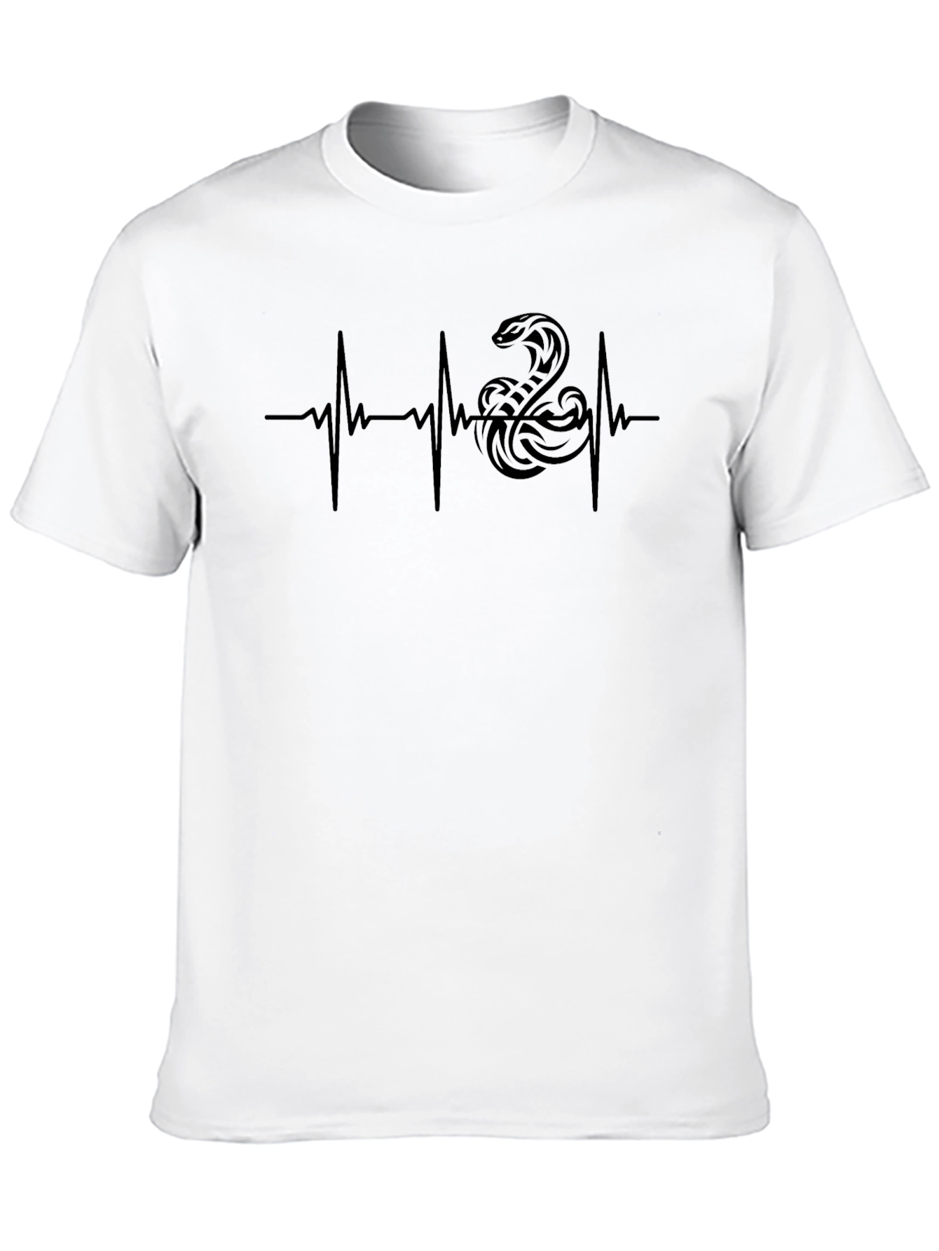 Cobra Heartbeat Graphic Tee - Black Snake Design