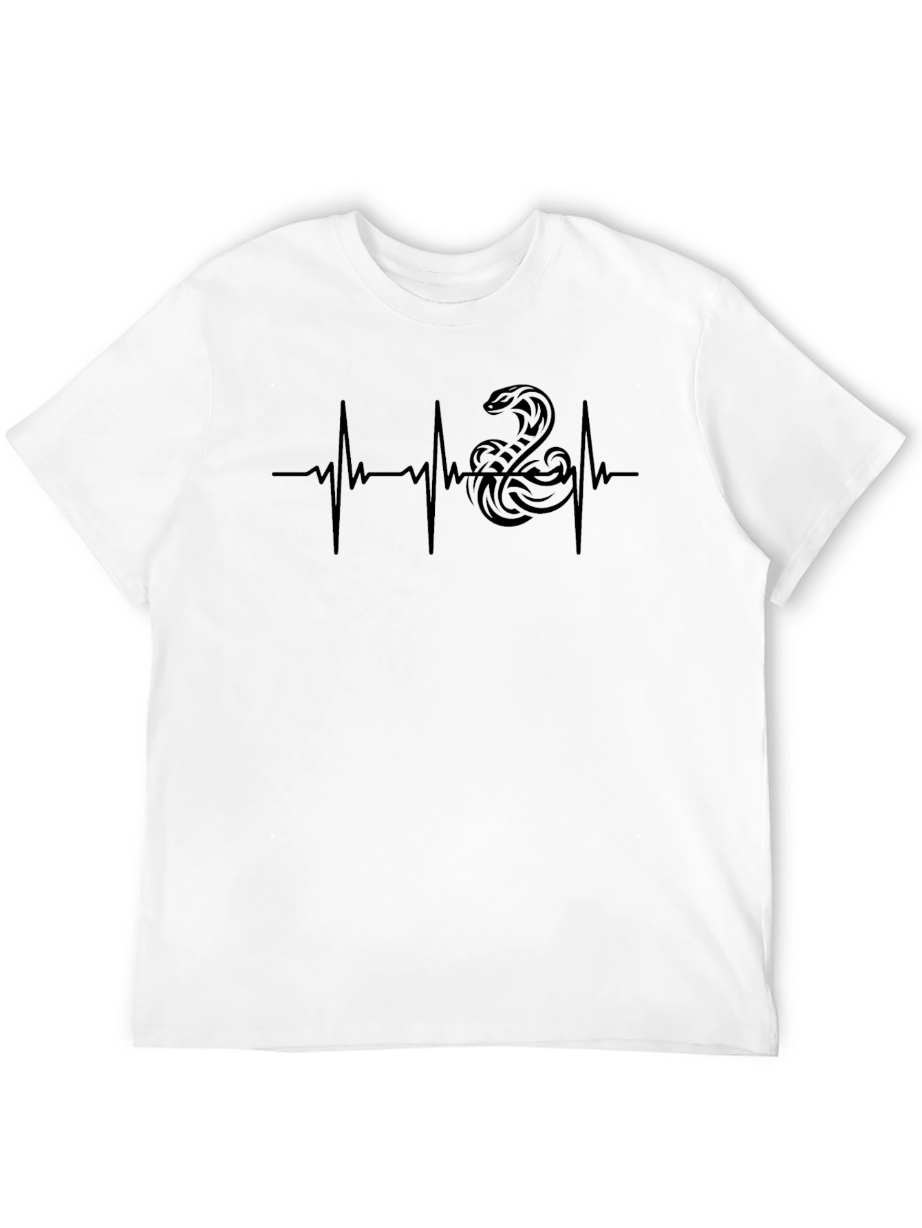 Cobra Heartbeat Graphic Tee - Black Snake Design
