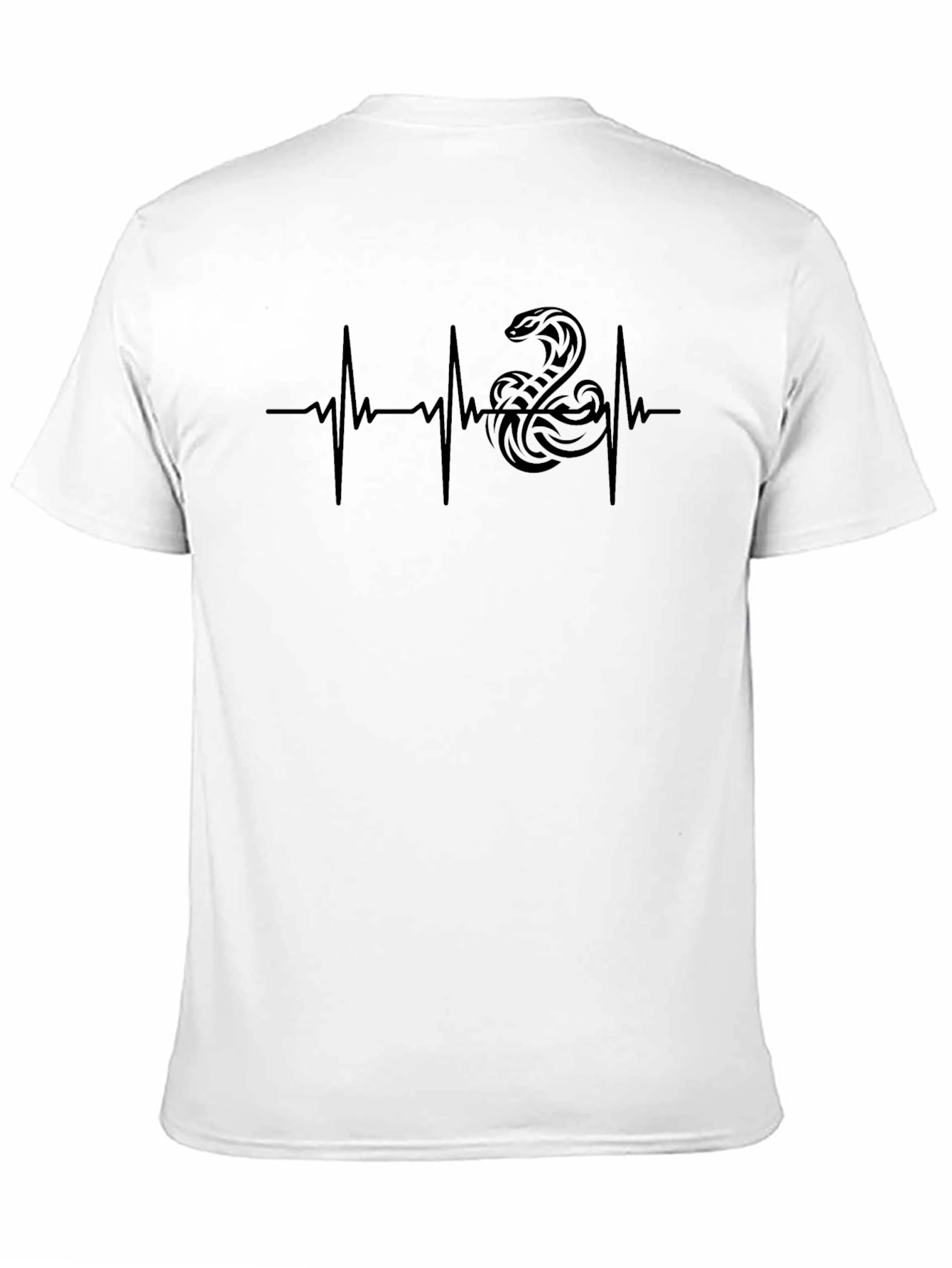 Cobra Heartbeat Graphic Tee - Black Snake Design