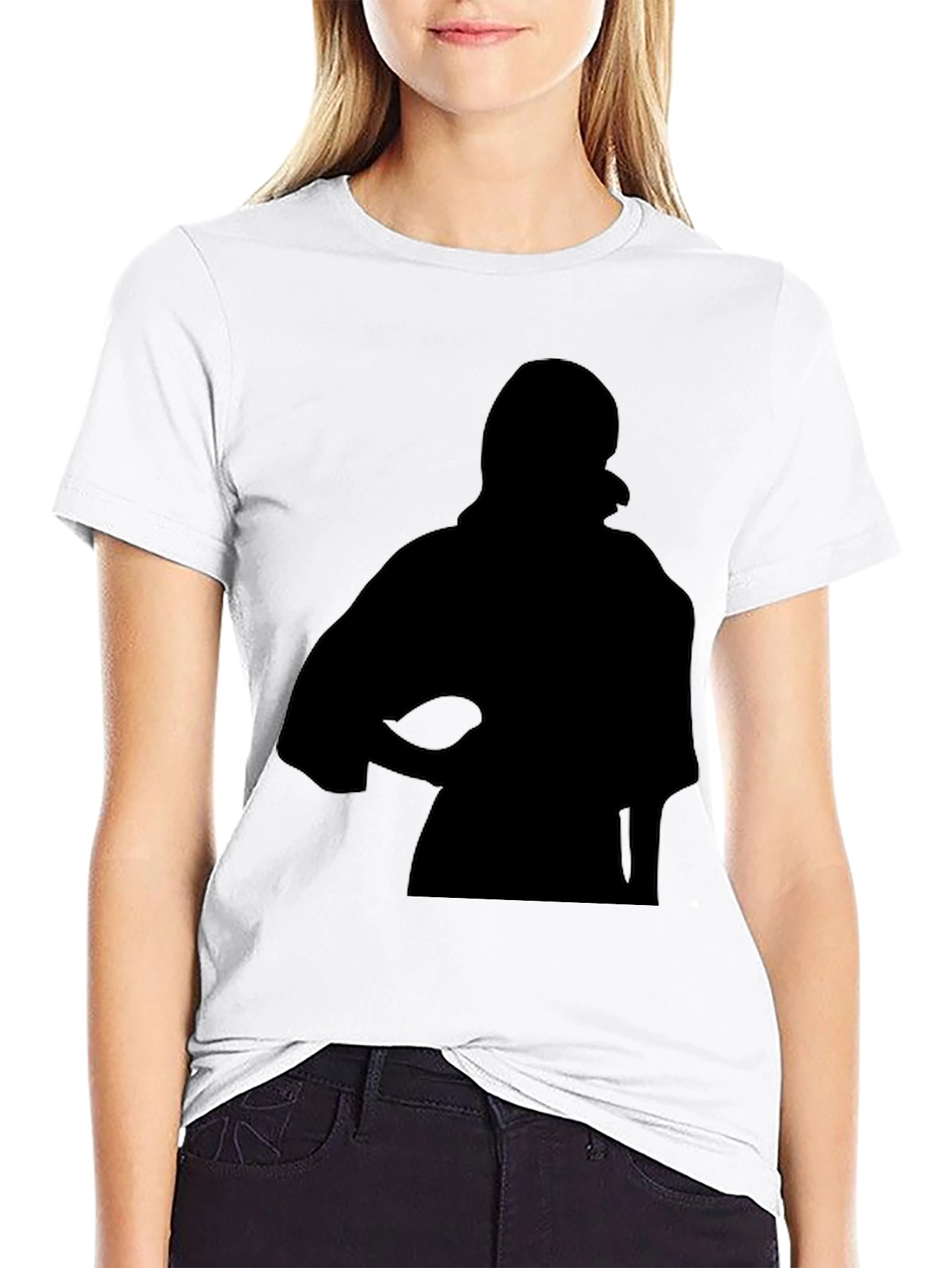 Silhouette Graphic Black Tee